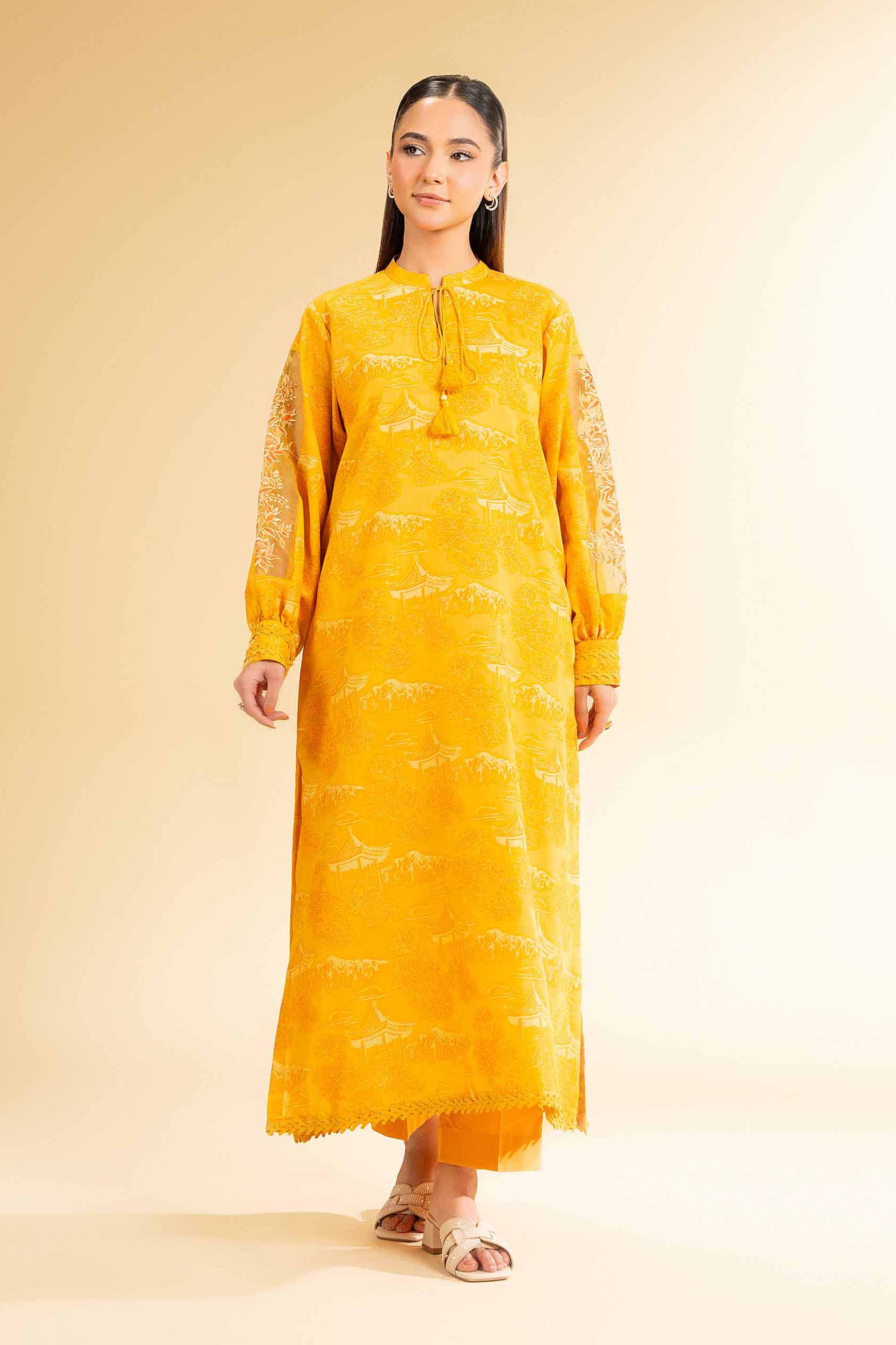 2 Piece - Jacquard Embroidered Suit - 42501292 for Women - Unstitched Collection | Nishat | Shop Online