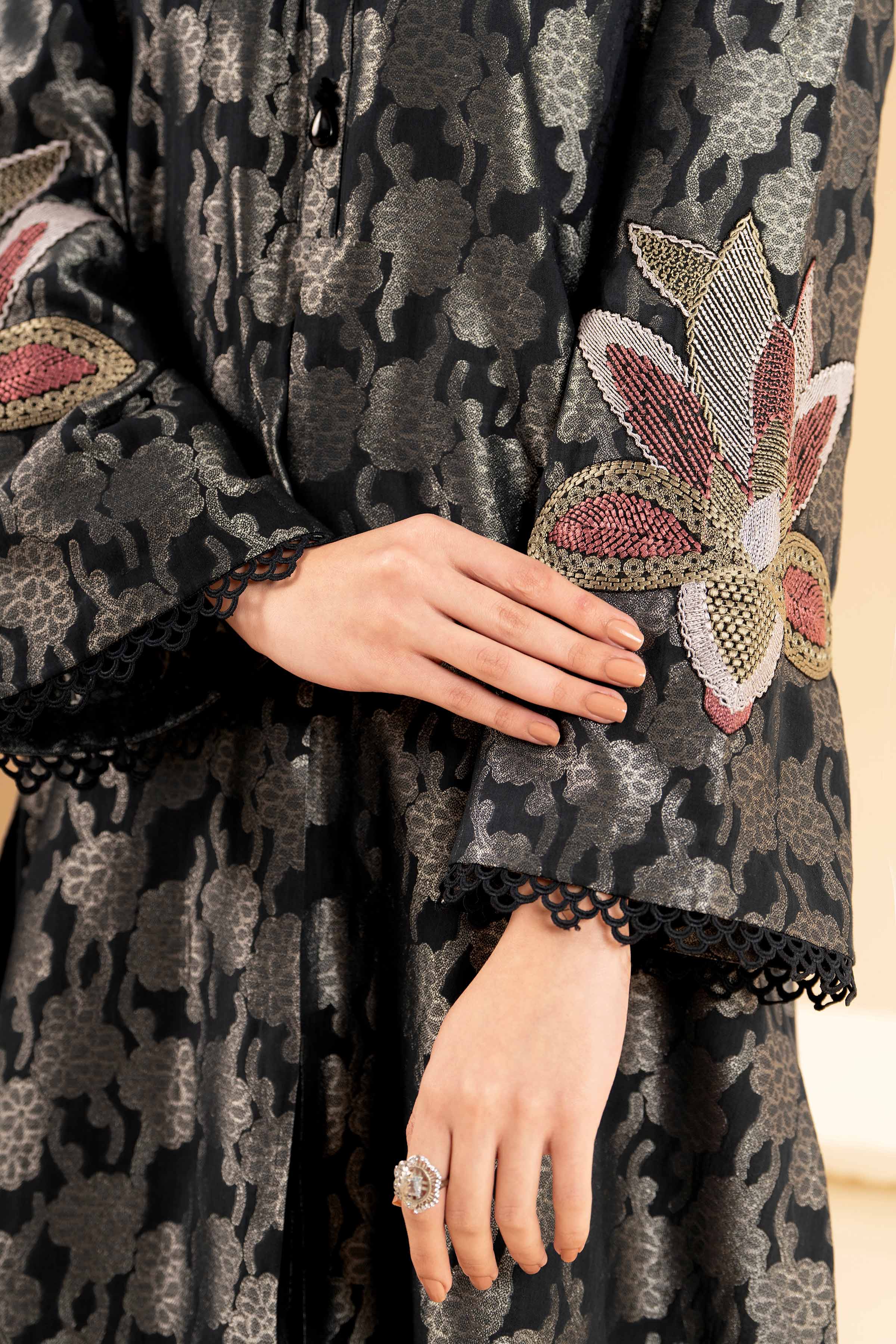 2 Piece - Jacquard Embroidered Suit - 42501293 for Women - Unstitched Collection | Nishat | Shop Online