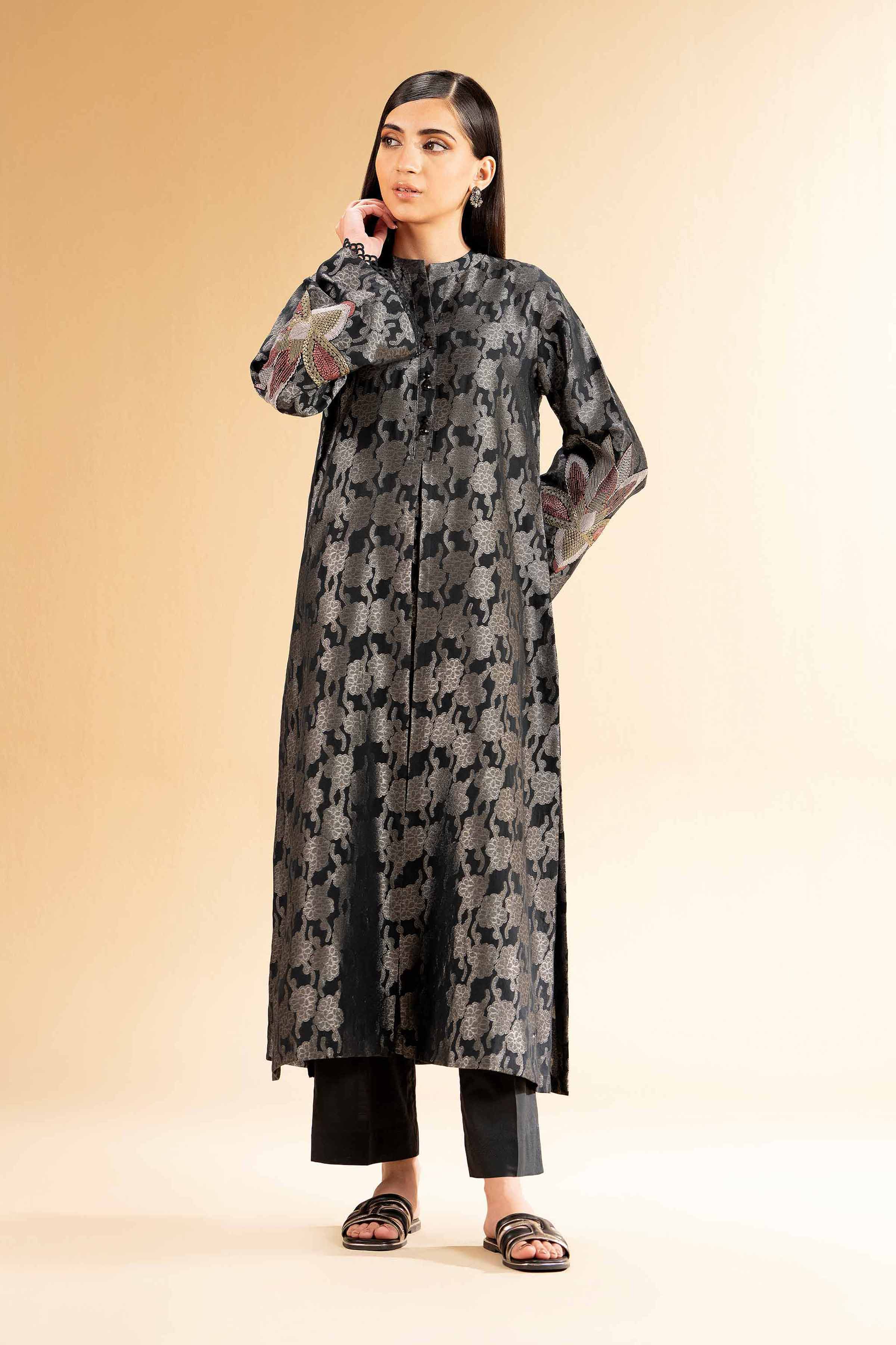 2 Piece - Jacquard Embroidered Suit - 42501293 for Women - Unstitched Collection | Nishat | Shop Online