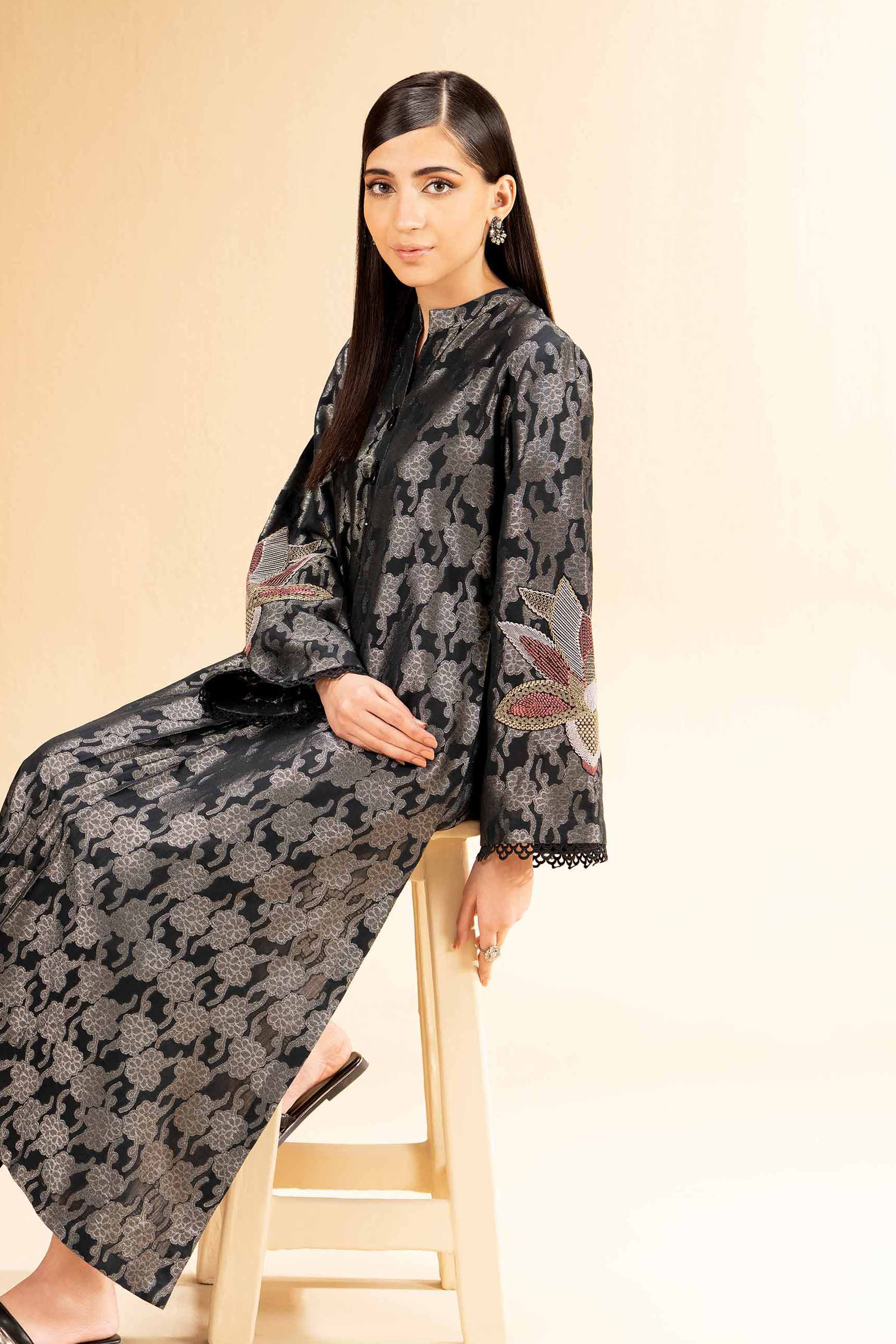 2 Piece - Jacquard Embroidered Suit - 42501293 for Women - Unstitched Collection | Nishat | Shop Online