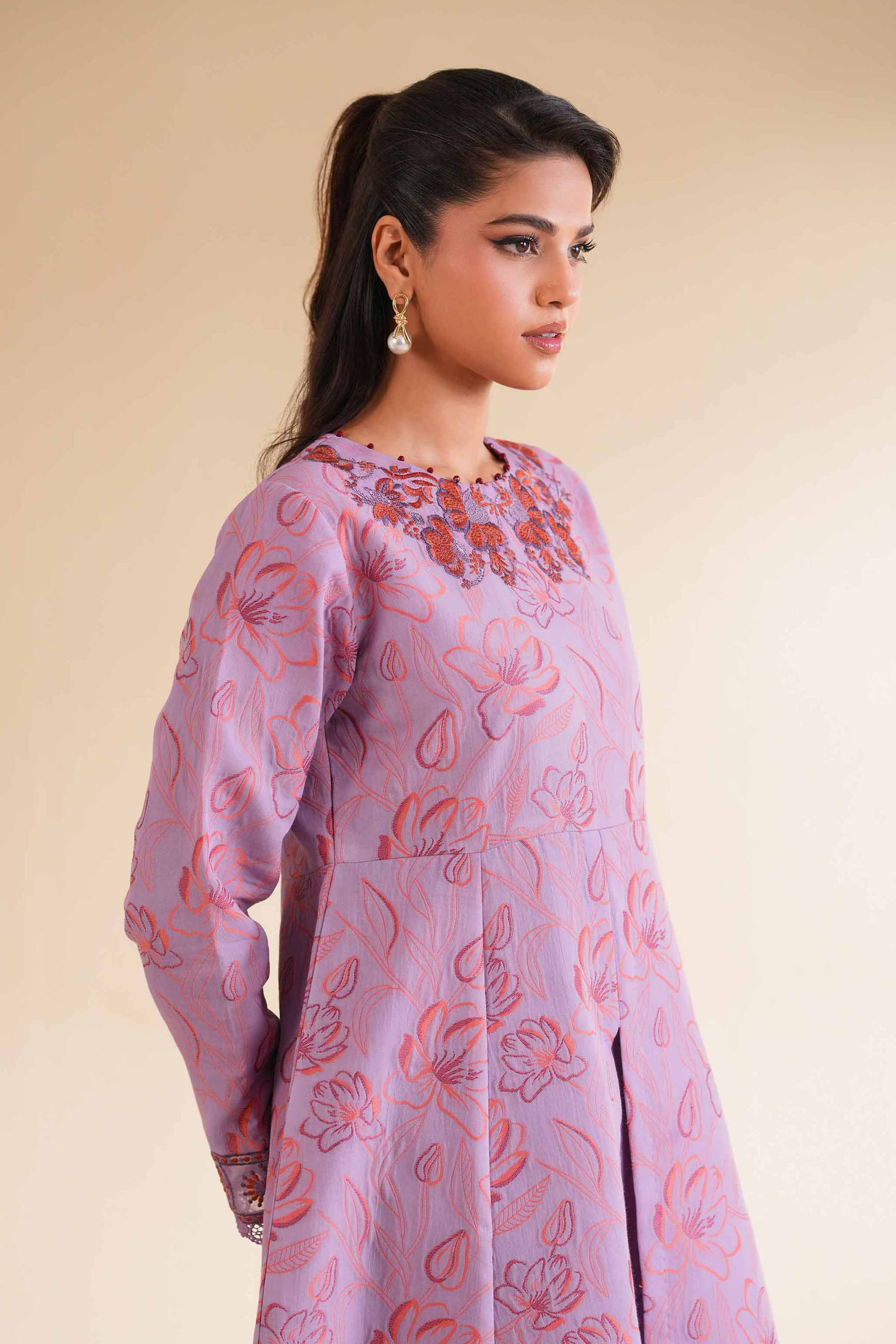 2 Piece - Jacquard Embroidered Suit - 42501294 for Women - Unstitched Collection | Nishat | Shop Online