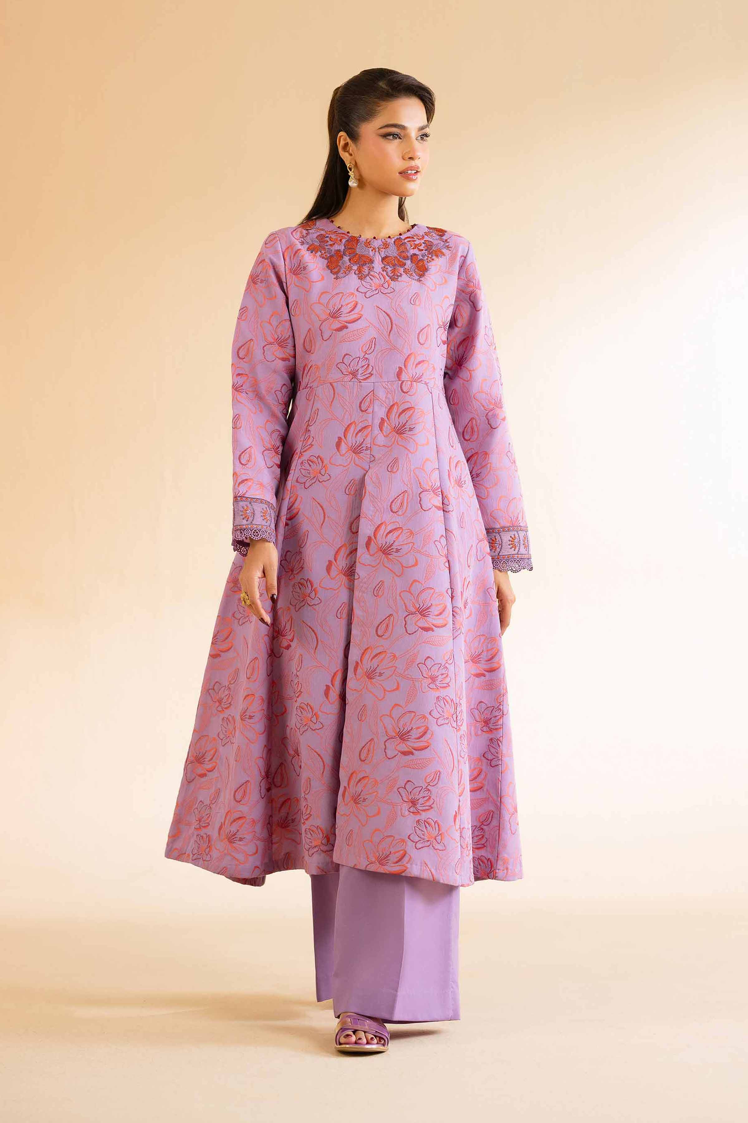 2 Piece - Jacquard Embroidered Suit - 42501294 for Women - Unstitched Collection | Nishat | Shop Online