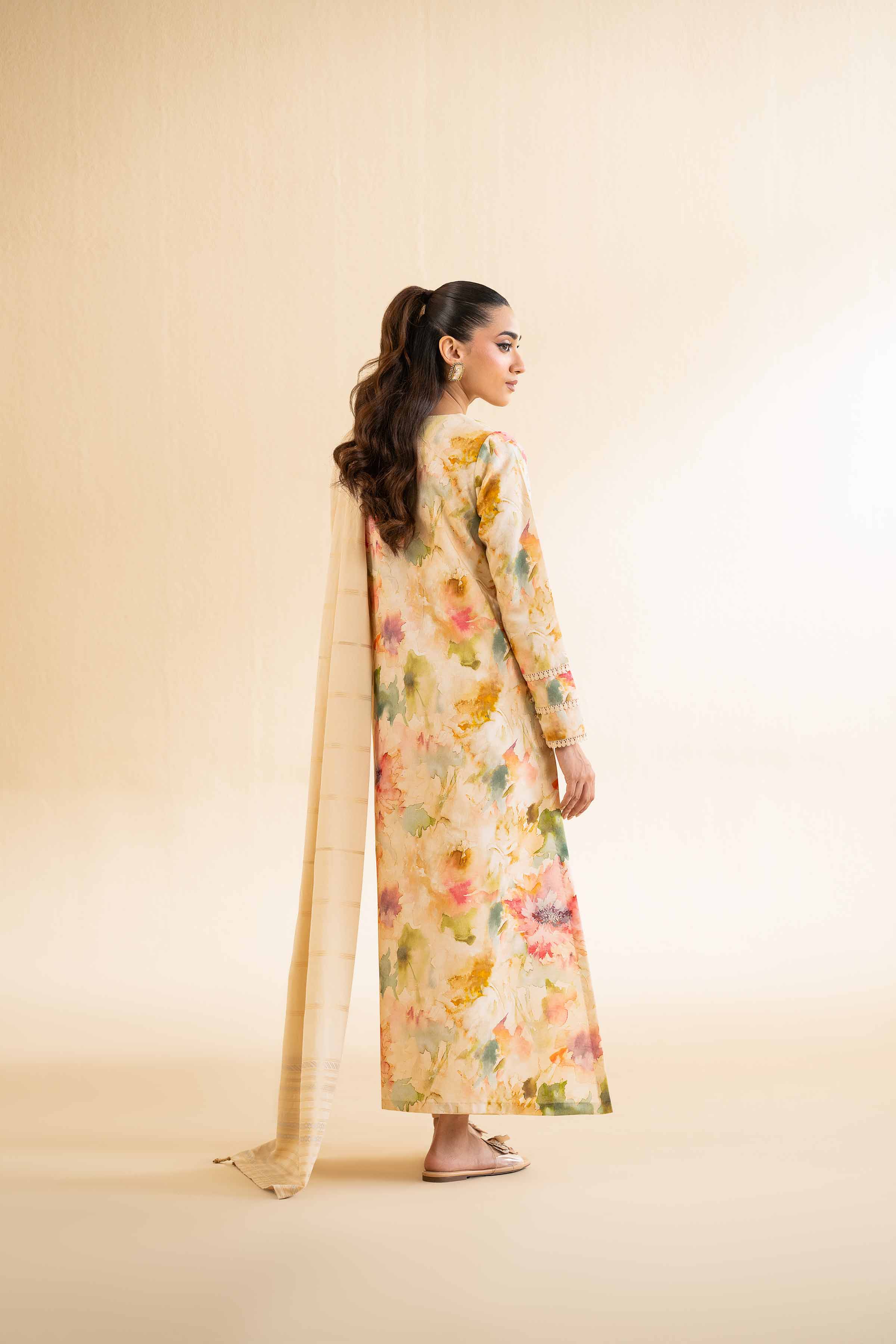 3 Piece - Digital Printed Jacquard Embroidered Suit - 42501301 for Women - Unstitched Collection | Nishat | Shop Online