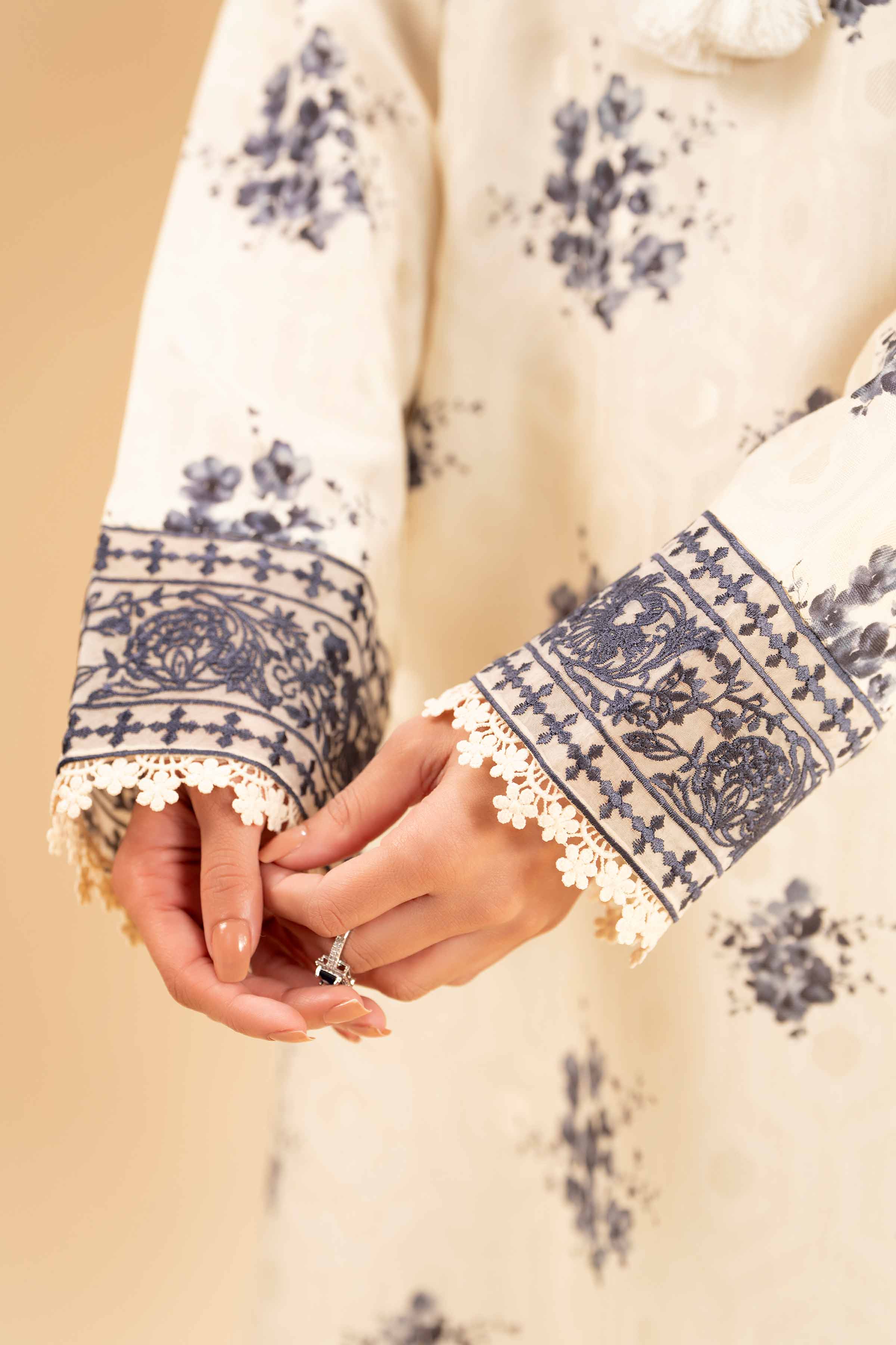 3 Piece - Digital Printed Jacquard Embroidered Suit - 42501303 for Women - Unstitched Collection | Nishat | Shop Online