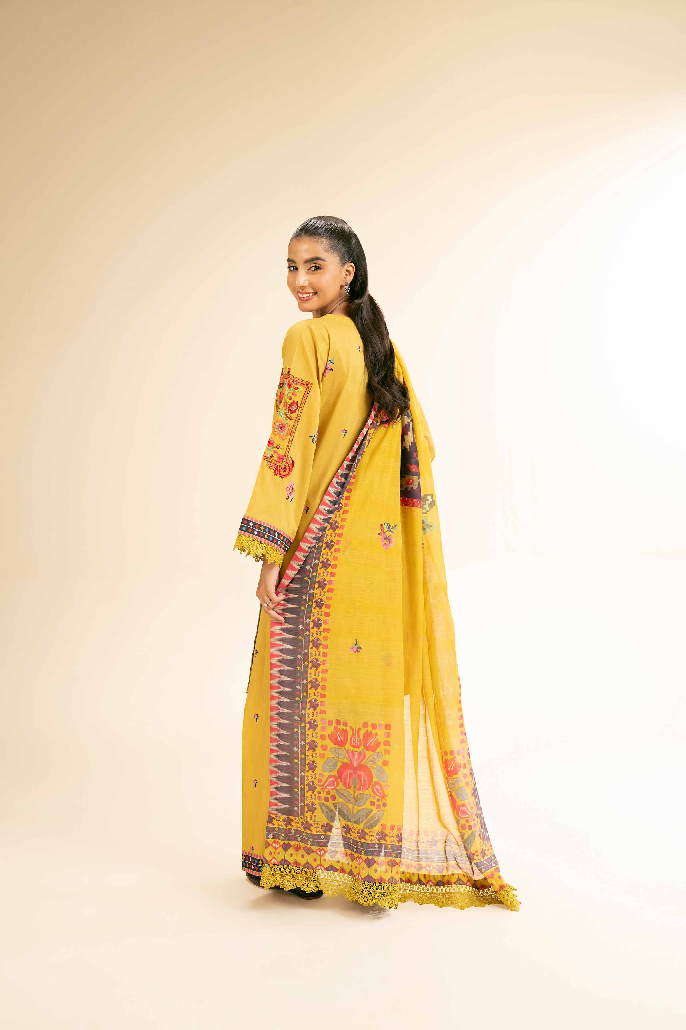 3 Piece - Printed Embroidered Suit - 42501306 for Women - Unstitched Collection | Nishat | Shop Online