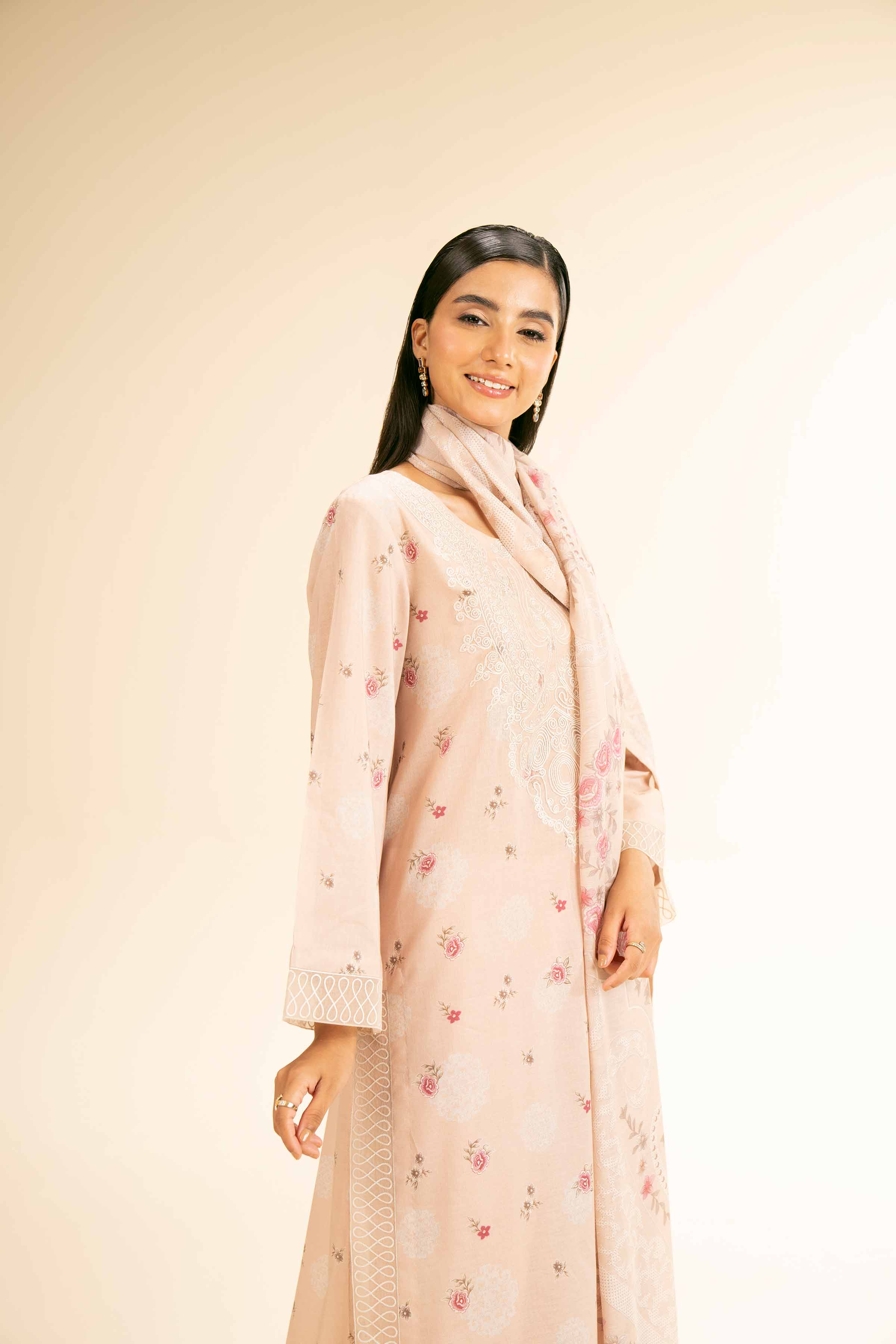 3 Piece - Printed Embroidered Suit - 42501307 for Women - Unstitched Collection | Nishat | Shop Online