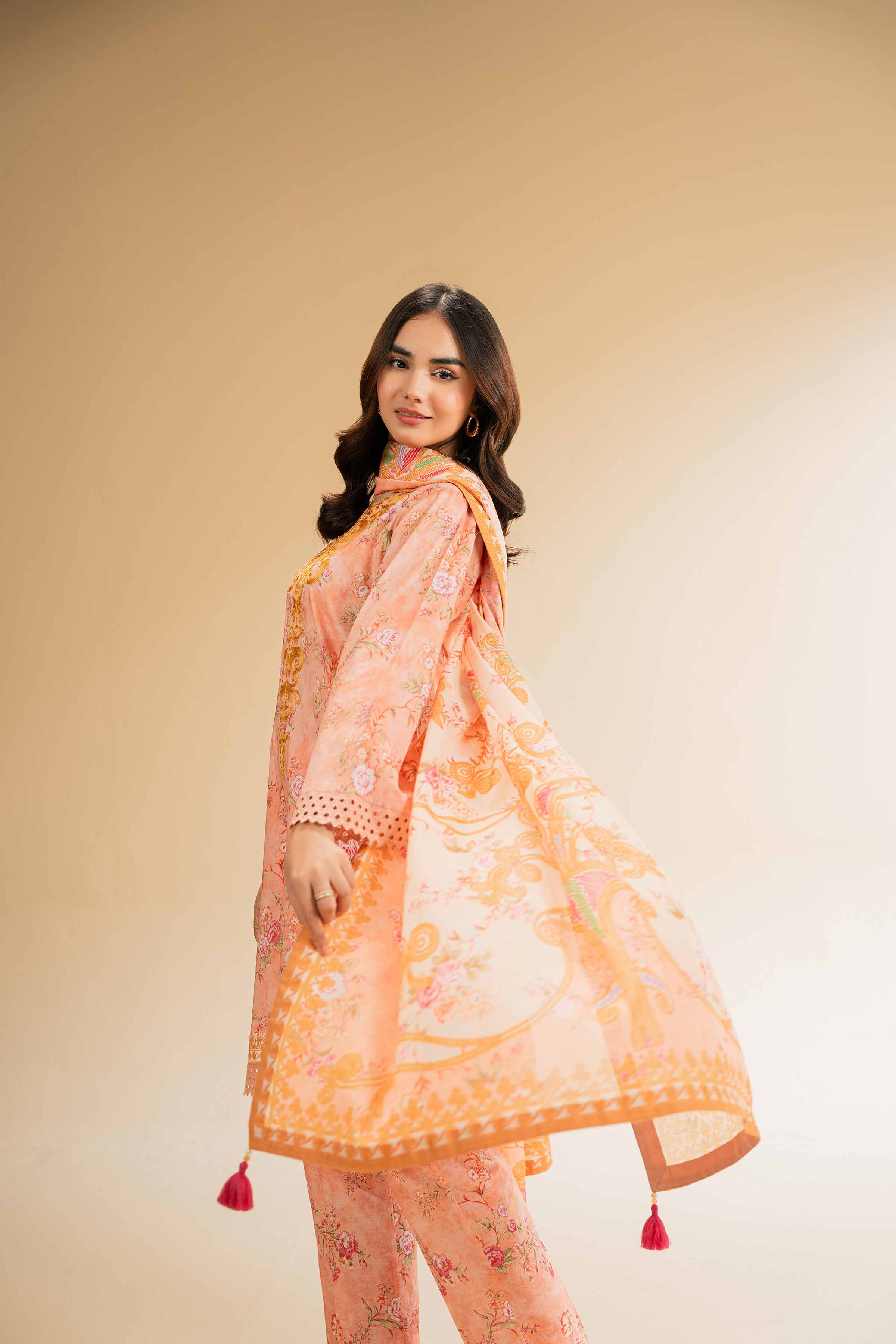 3 Piece - Printed Embroidered Suit - 42501310 for Women - Unstitched Collection | Nishat | Shop Online