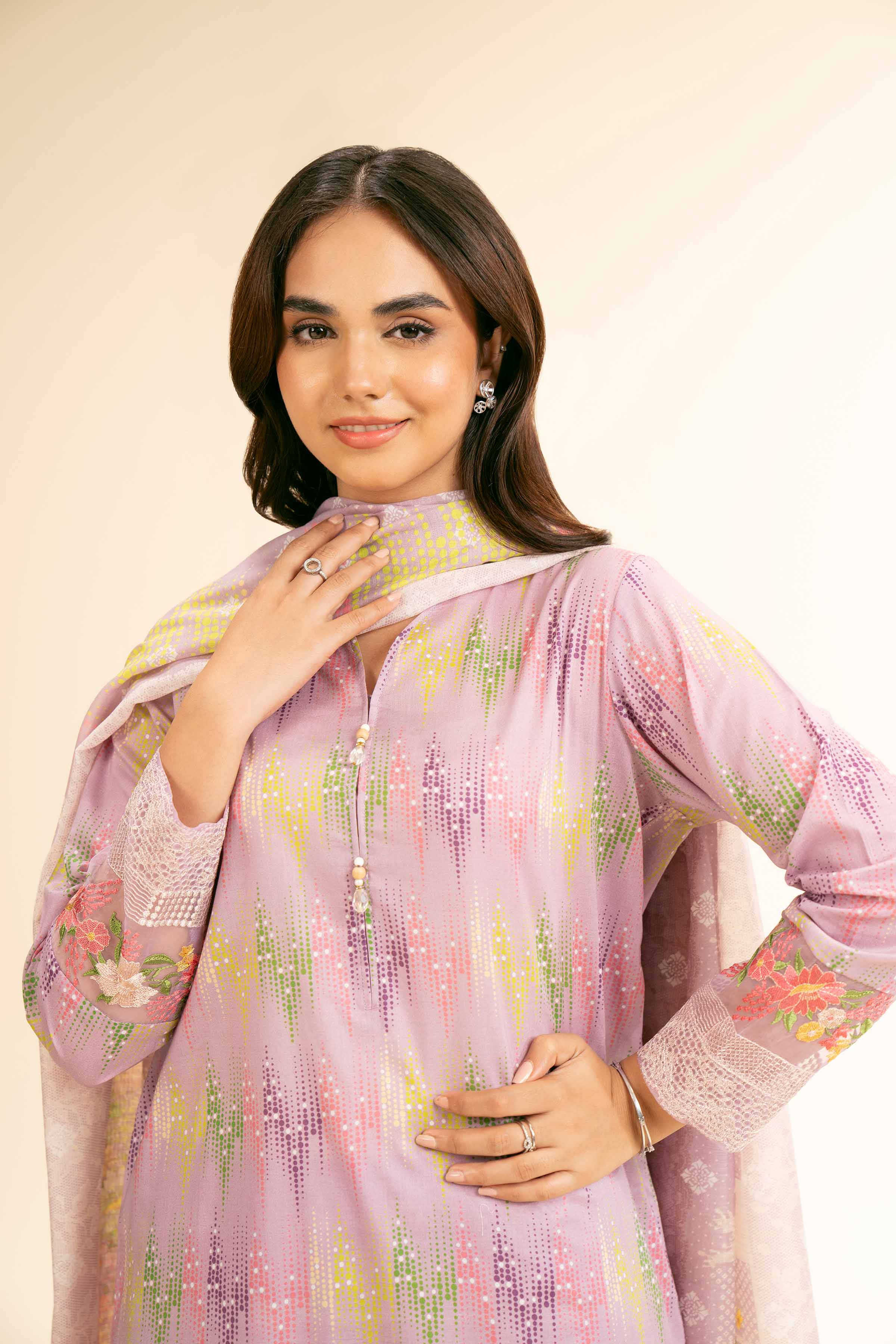 3 Piece - Printed Embroidered Suit - 42501311 for Women - Unstitched Collection | Nishat | Shop Online