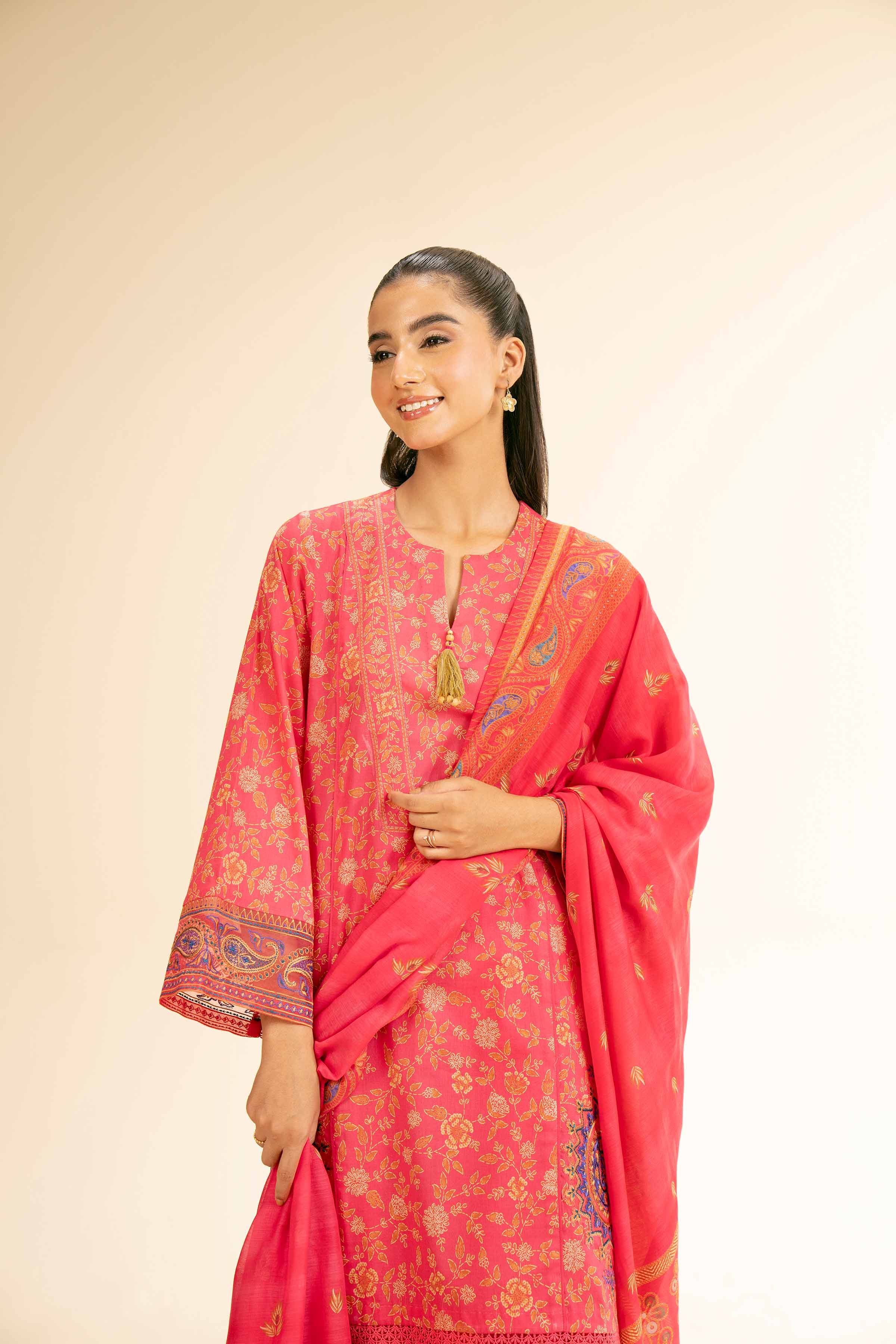 3 Piece - Printed Embroidered Suit - 42501313 for Women - Unstitched Collection | Nishat | Shop Online