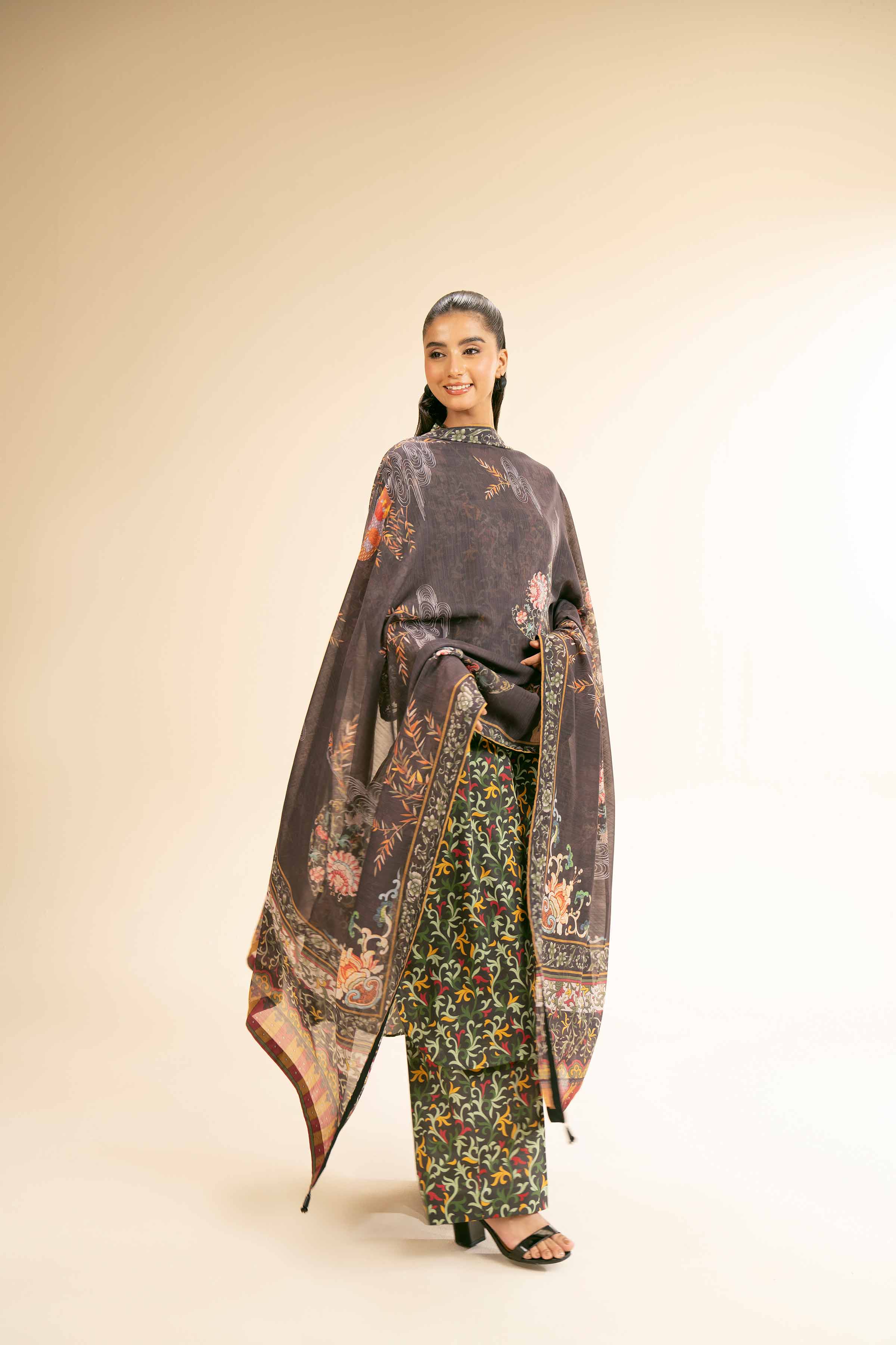 3 Piece - Printed Embroidered Suit - 42501314 for Women - Unstitched Collection | Nishat | Shop Online