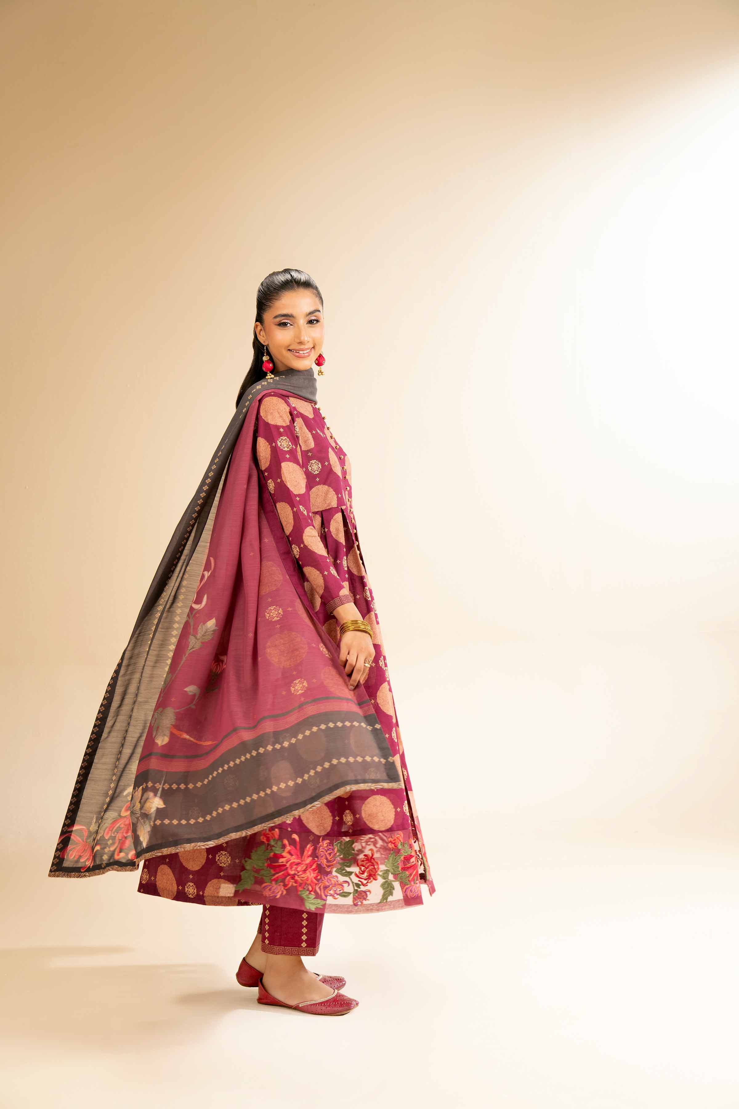 3 Piece - Printed Embroidered Suit - 42501315 for Women - Unstitched Collection | Nishat | Shop Online