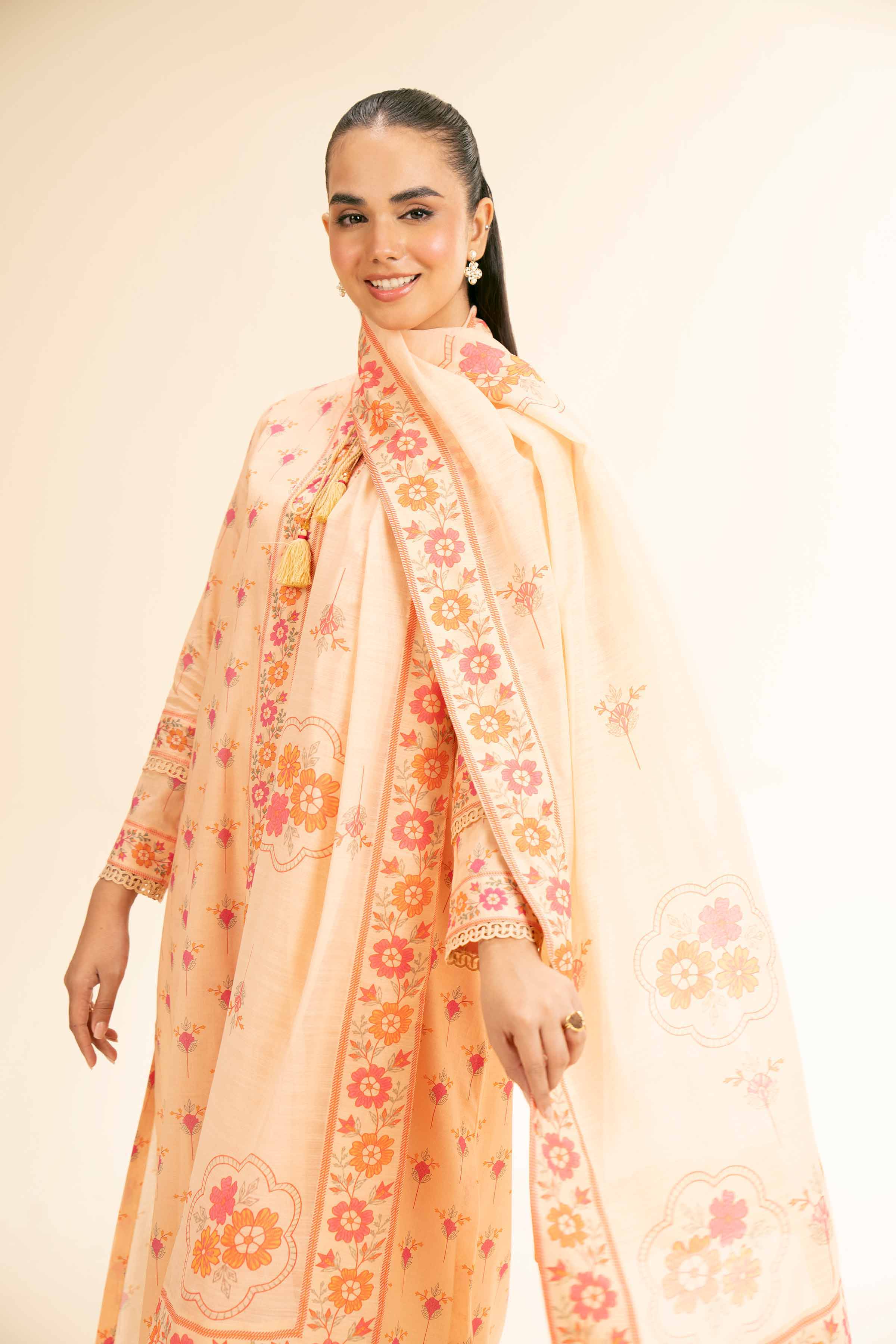 3 Piece - Printed Suit - 42501317 for Women - Unstitched Collection | Nishat | Shop Online