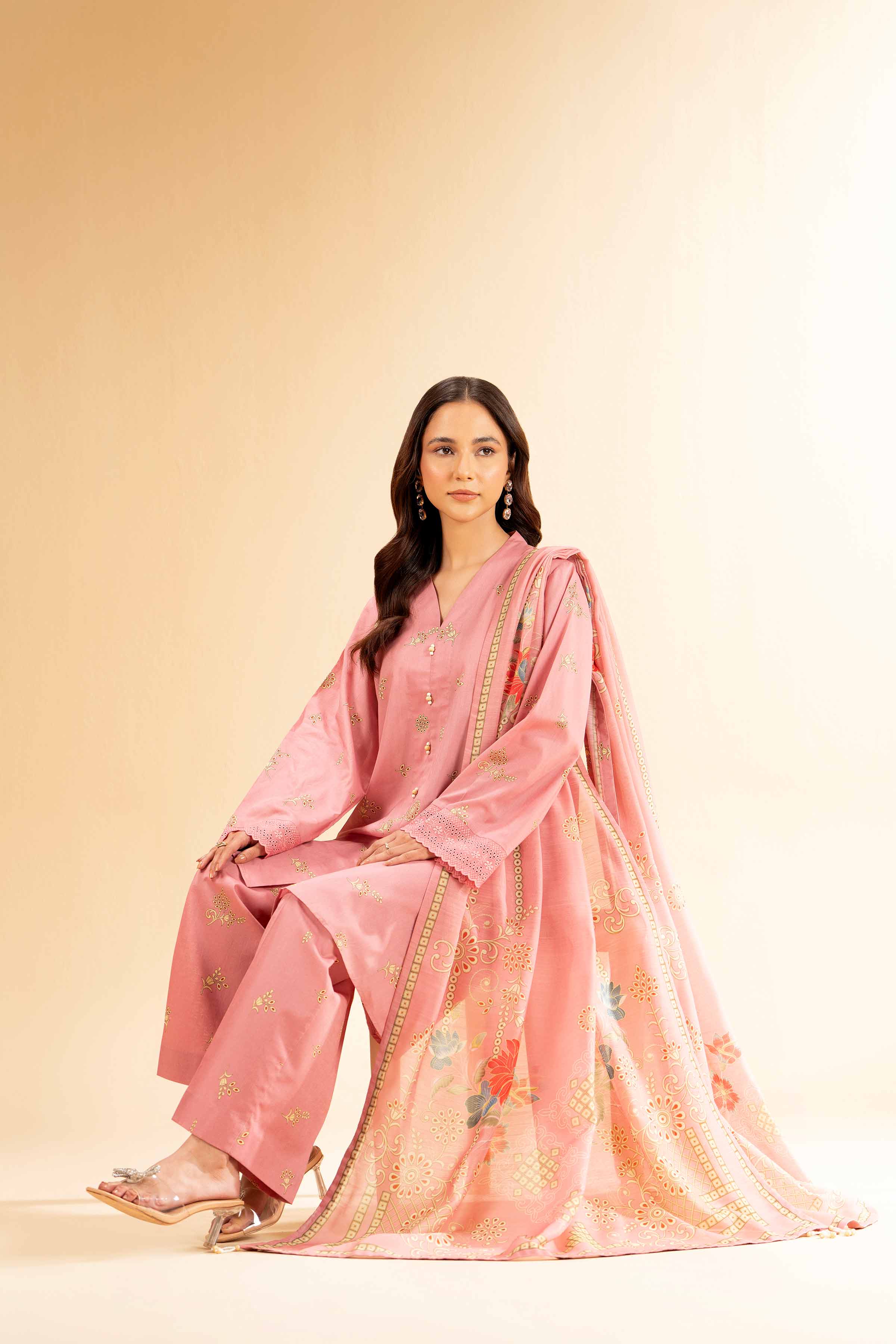 3 Piece - Printed Suit - 42501318 for Women - Unstitched Collection | Nishat | Shop Online