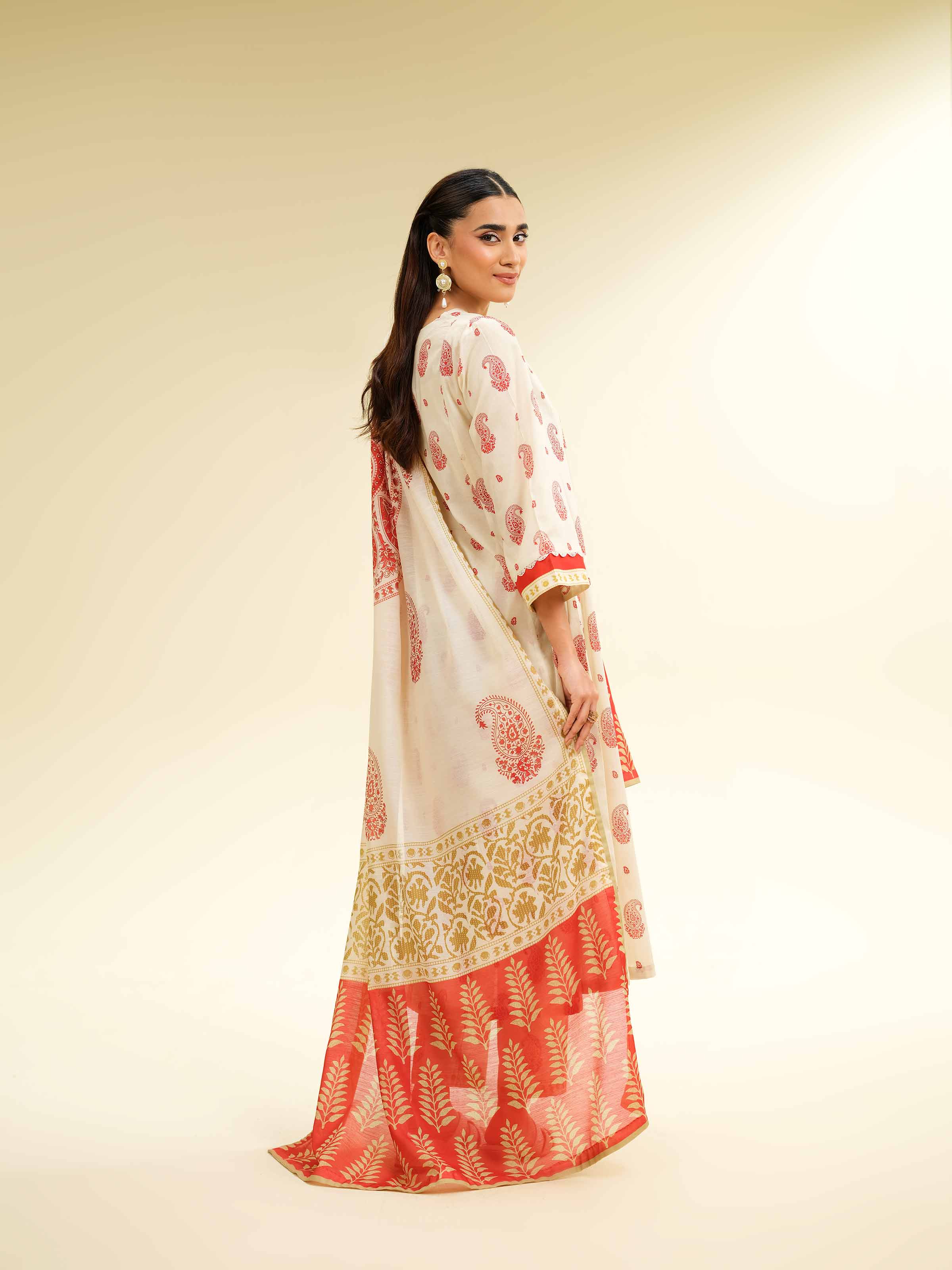 3 Piece - Printed Suit - 42501320 for Women - Unstitched Collection | Nishat | Shop Online