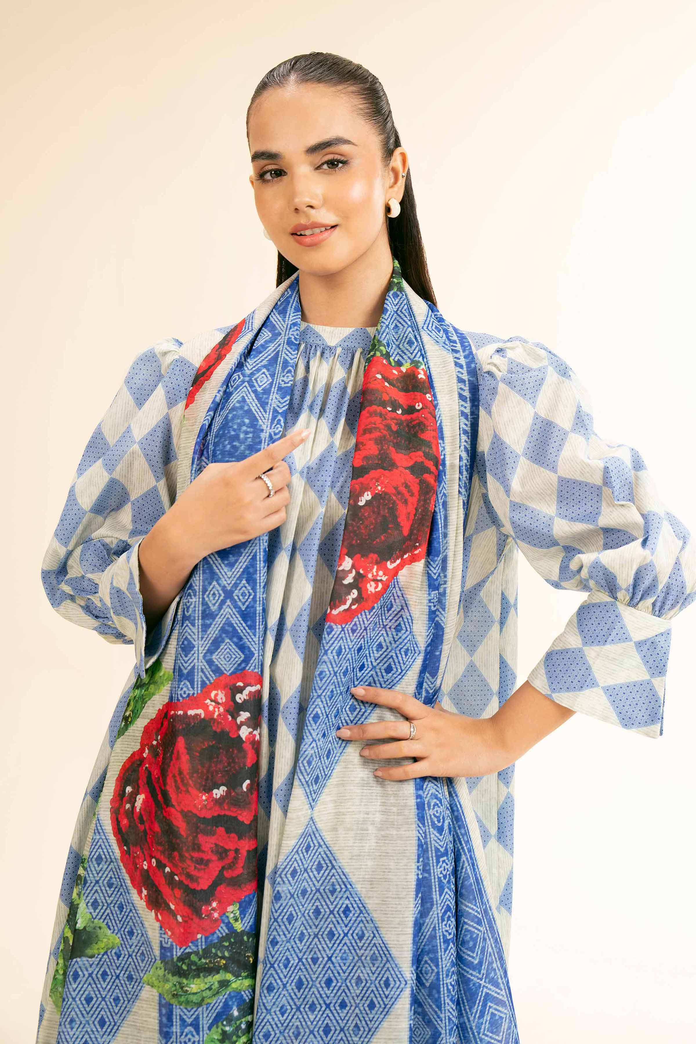 3 Piece - Printed Suit - 42501321 for Women - Unstitched Collection | Nishat | Shop Online