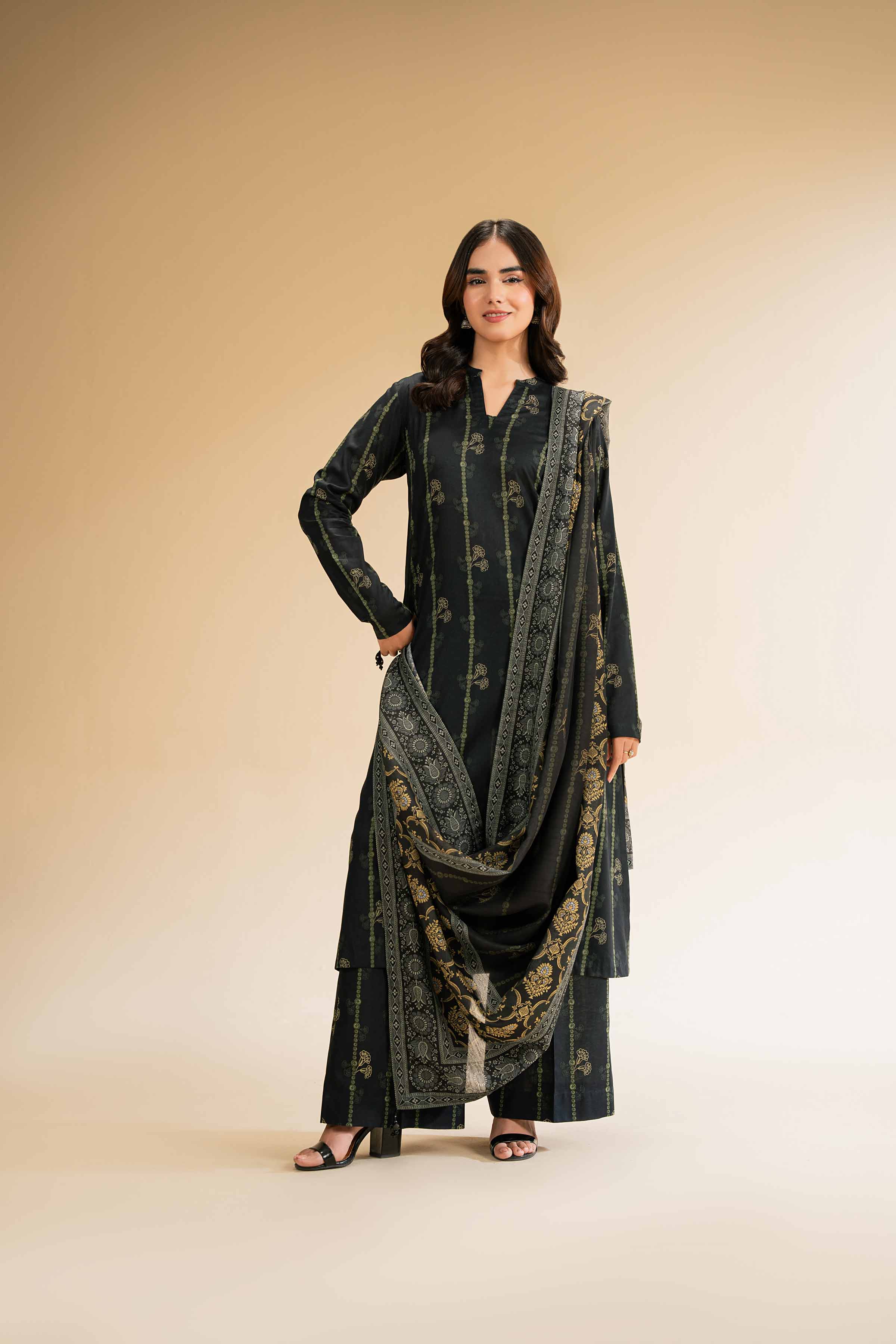 3 Piece - Printed Suit - 42501322 for Women - Unstitched Collection | Nishat | Shop Online