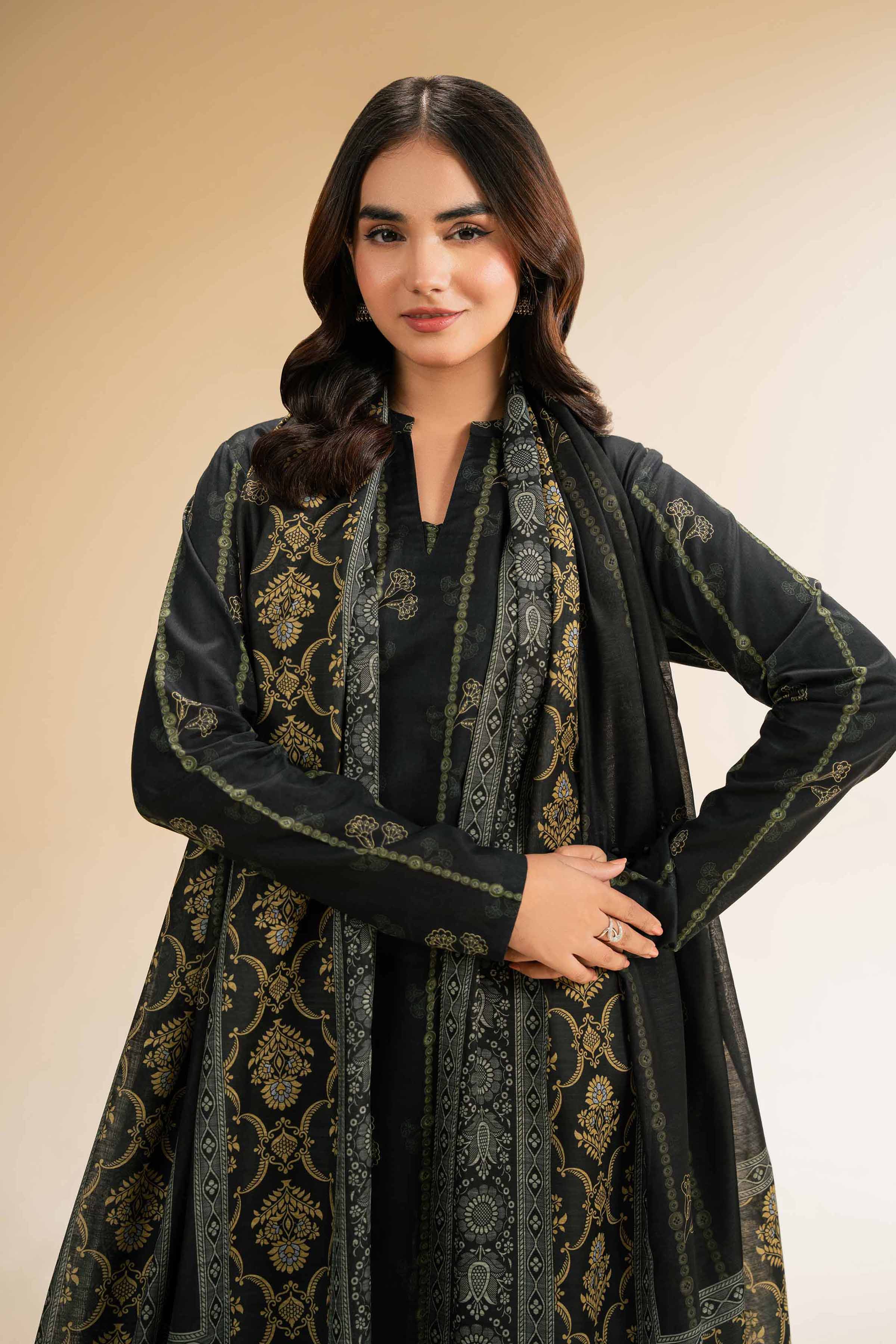 3 Piece - Printed Suit - 42501322 for Women - Unstitched Collection | Nishat | Shop Online