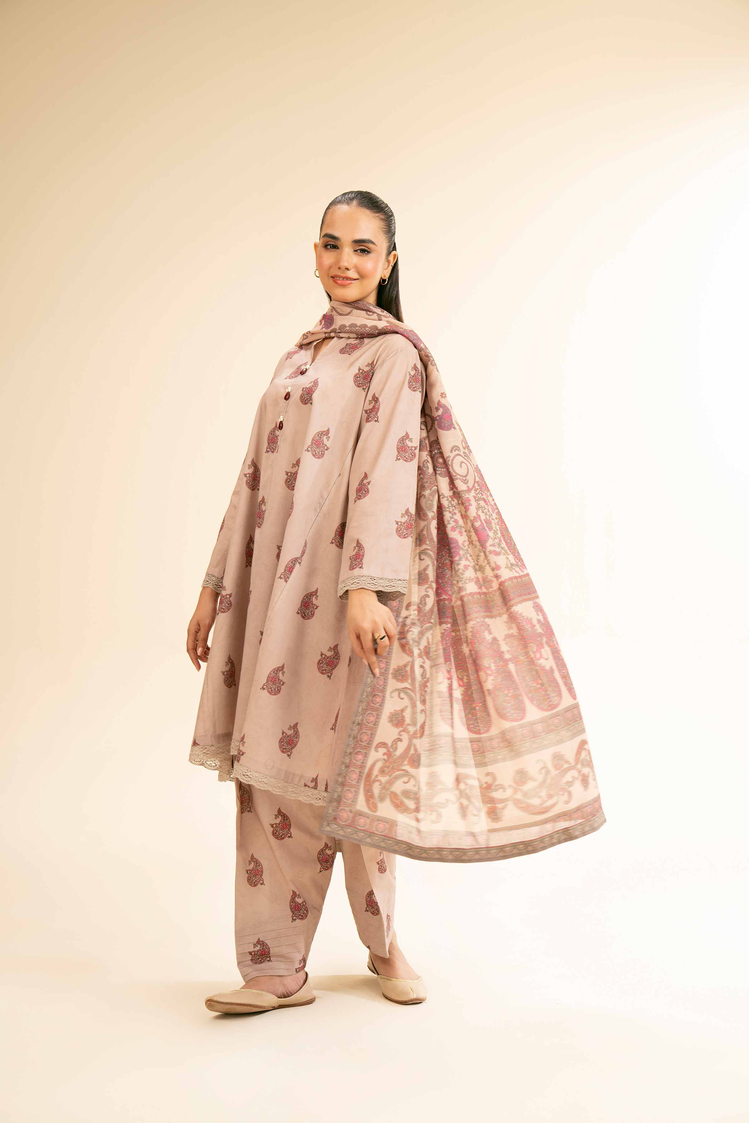 3 Piece - Printed Suit - 42501323 for Women - Unstitched Collection | Nishat | Shop Online