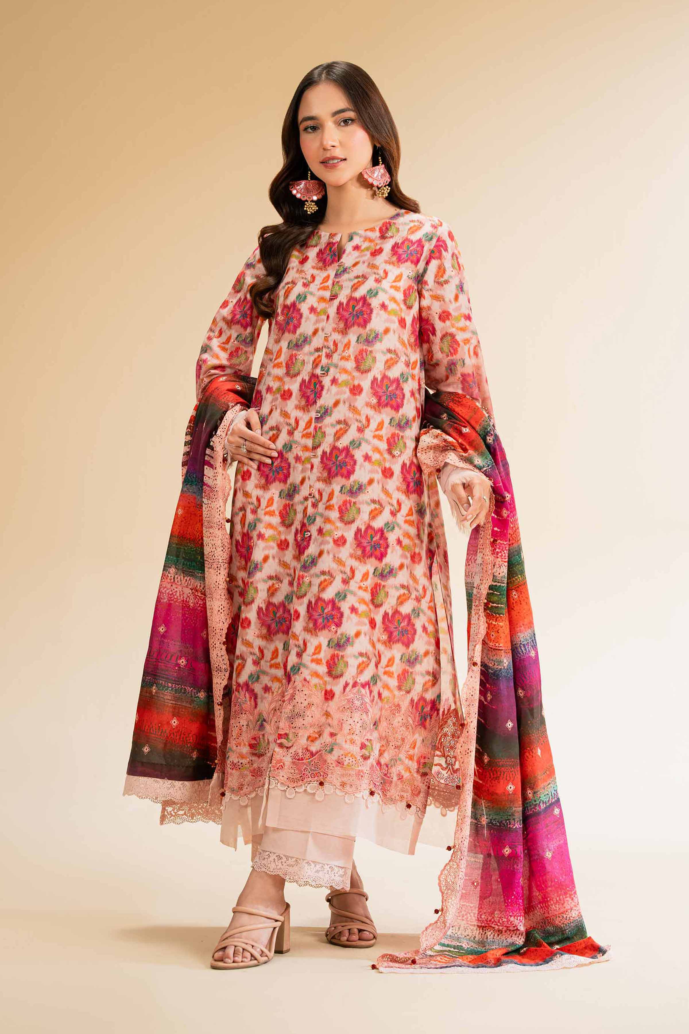 3 Piece - Digital Printed Embroidered Suit - 42501336 for Women - Unstitched Collection | Nishat | Shop Online