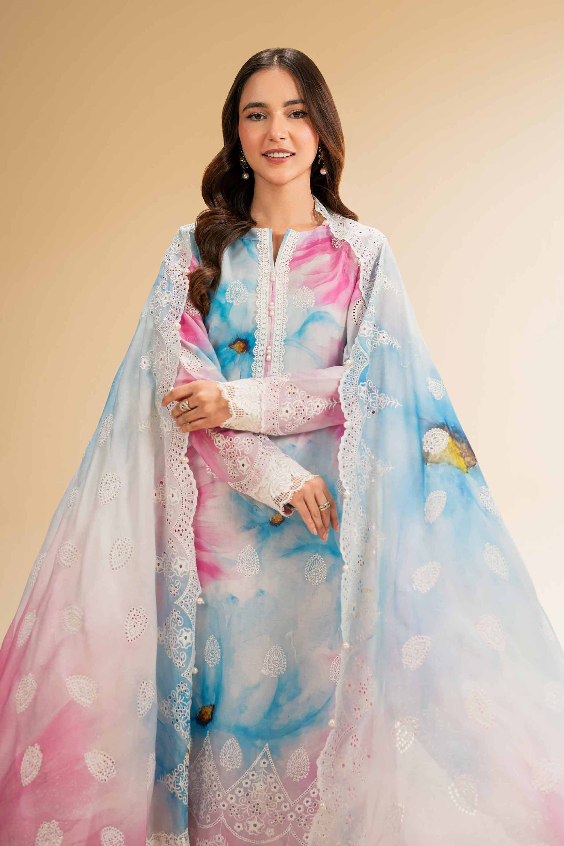 3 Piece - Digital Printed Embroidered Suit - 42501339 for Women - Unstitched Collection | Nishat | Shop Online