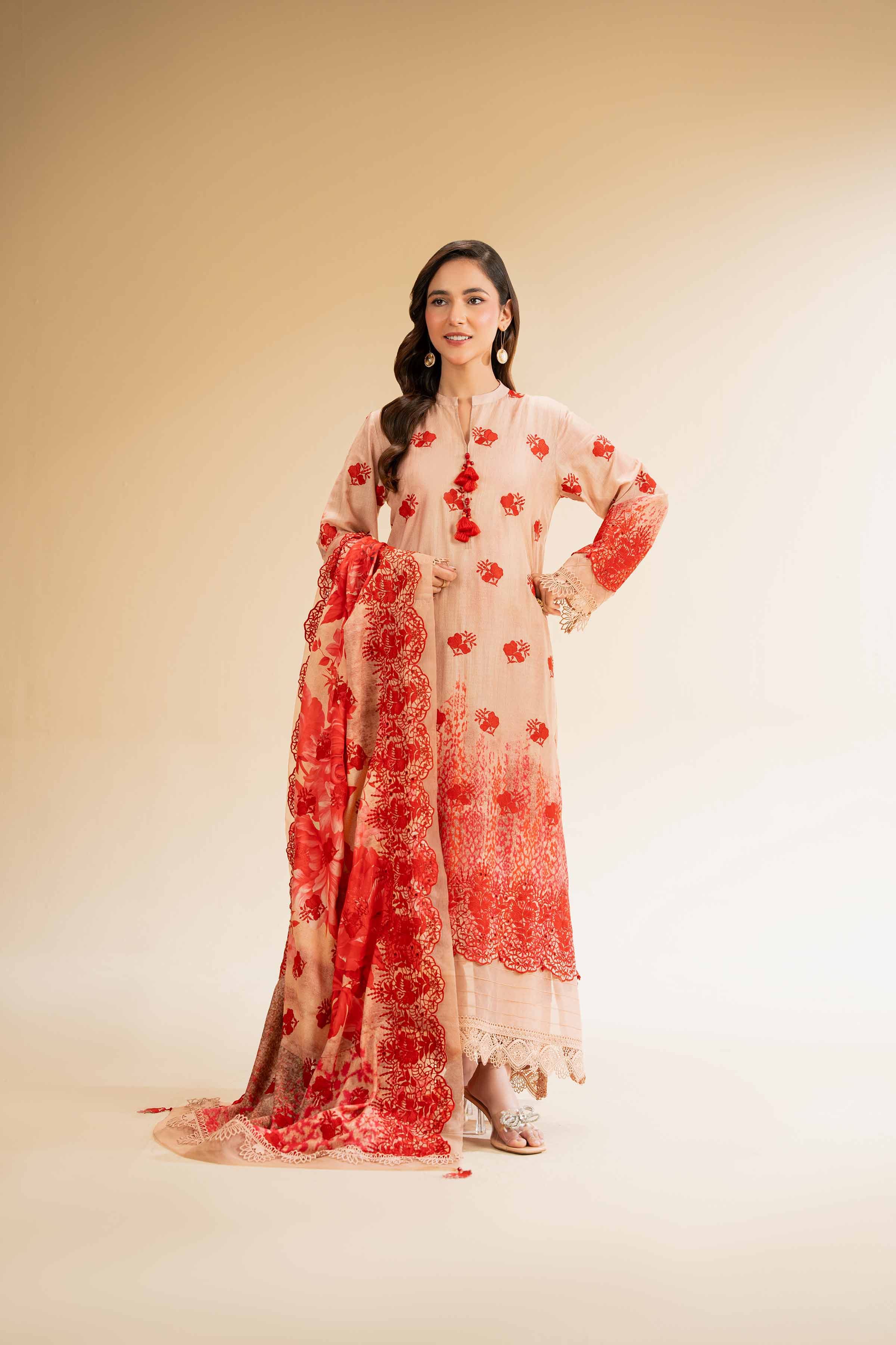 3 Piece - Digital Printed Embroidered Suit - 42501340 for Women - Unstitched Collection | Nishat | Shop Online