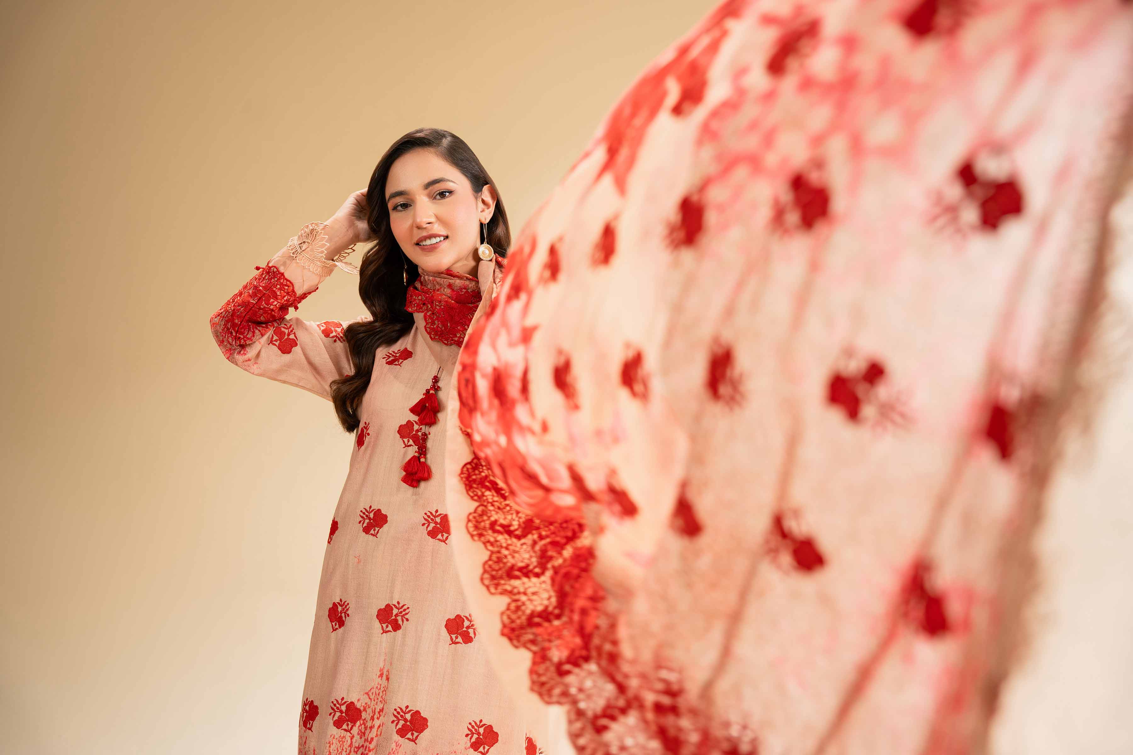 3 Piece - Digital Printed Embroidered Suit - 42501340 for Women - Unstitched Collection | Nishat | Shop Online