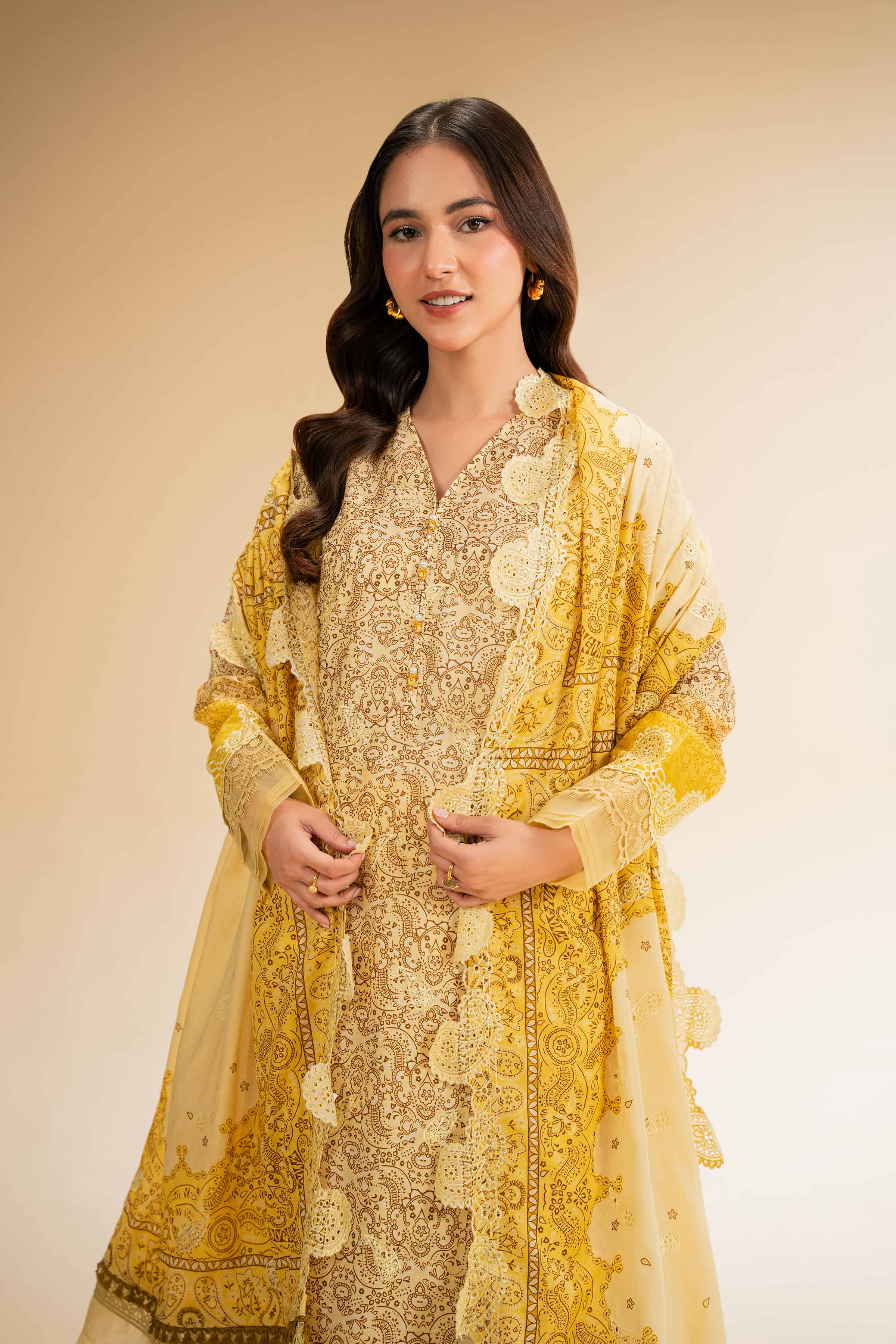 3 Piece - Digital Printed Embroidered Suit - 42501342 for Women - Unstitched Collection | Nishat | Shop Online