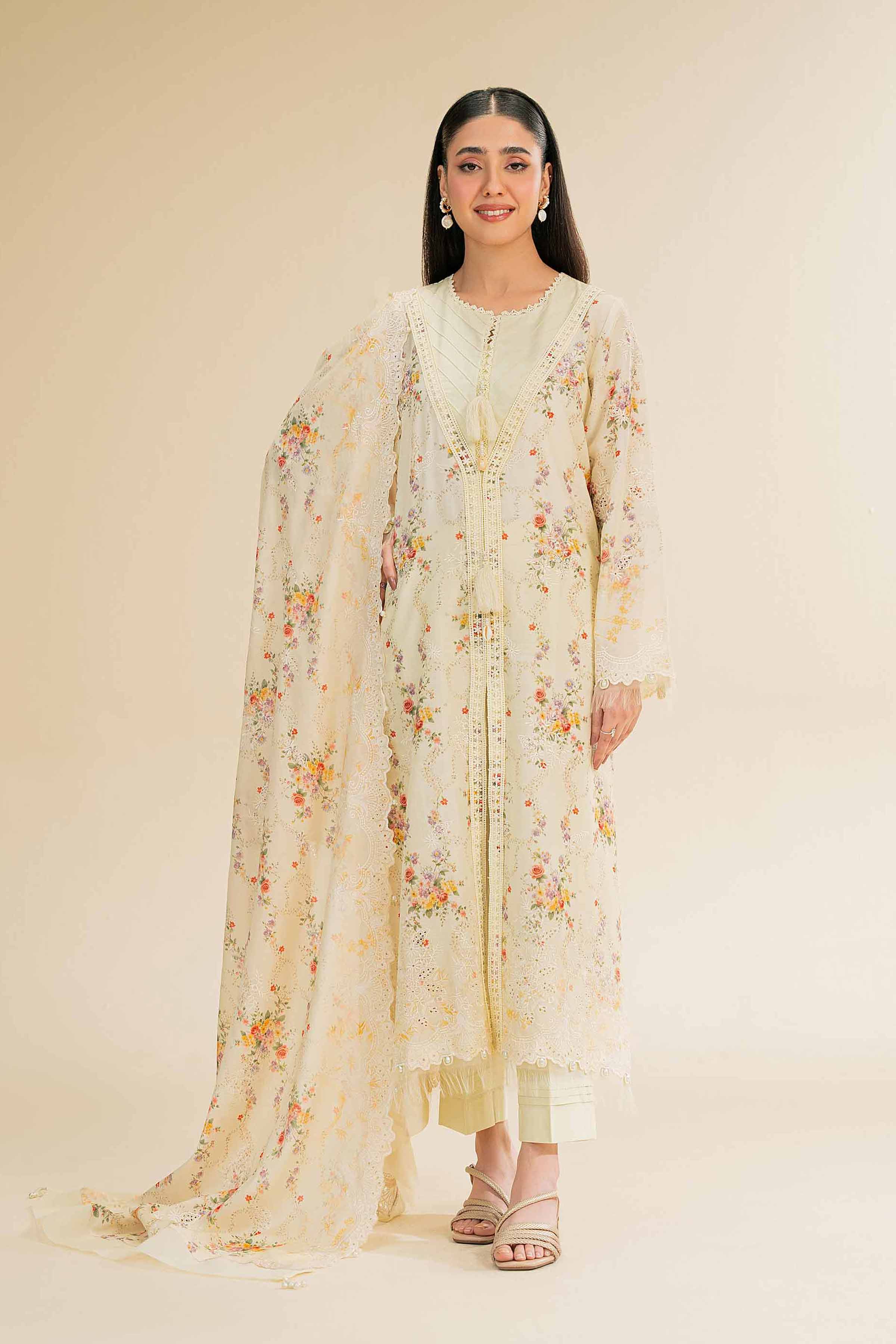3 Piece - Digital Printed Embroidered Suit - 42501343 for Women - Unstitched Collection | Nishat | Shop Online