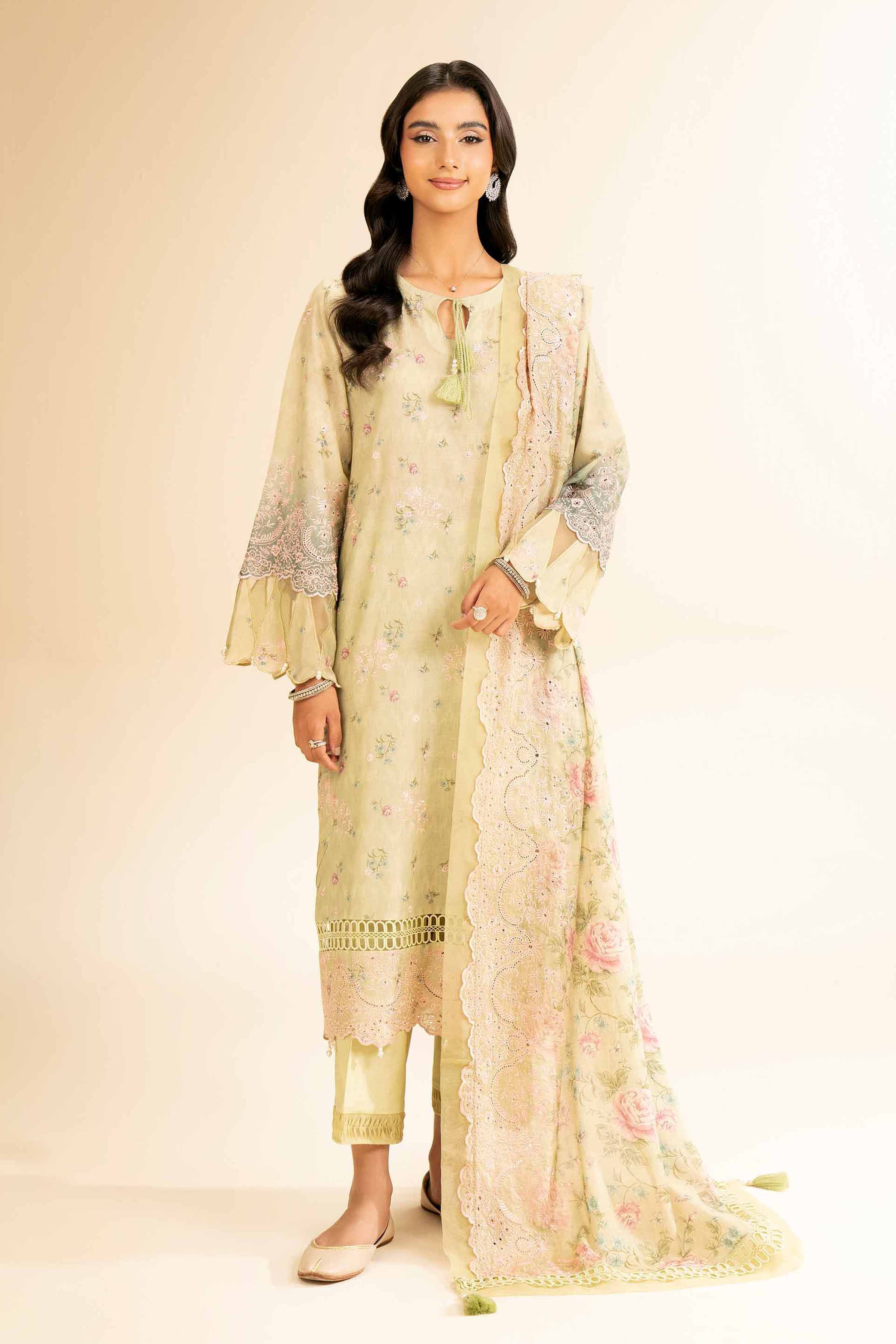 3 Piece - Digital Printed Embroidered Suit - 42501344 for Women - Unstitched Collection | Nishat | Shop Online