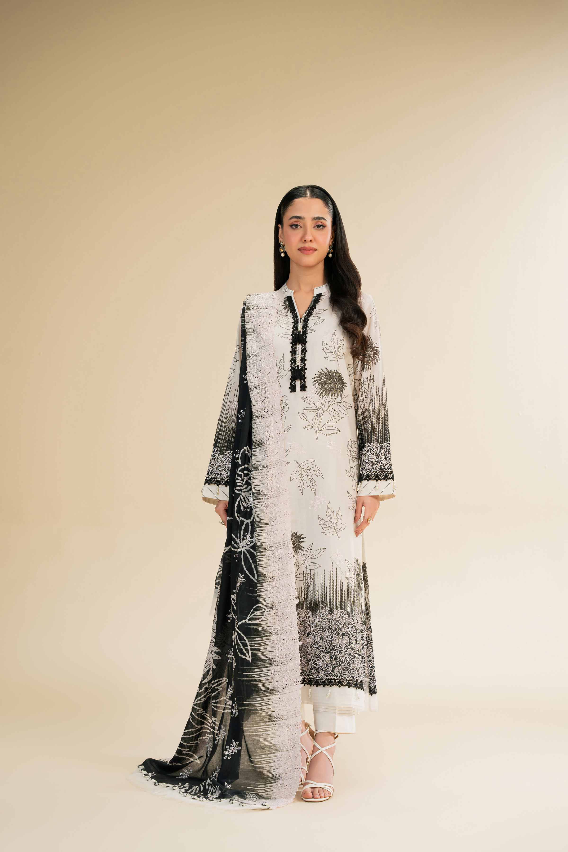 3 Piece - Digital Printed Embroidered Suit - 42501345 for Women - Unstitched Collection | Nishat | Shop Online