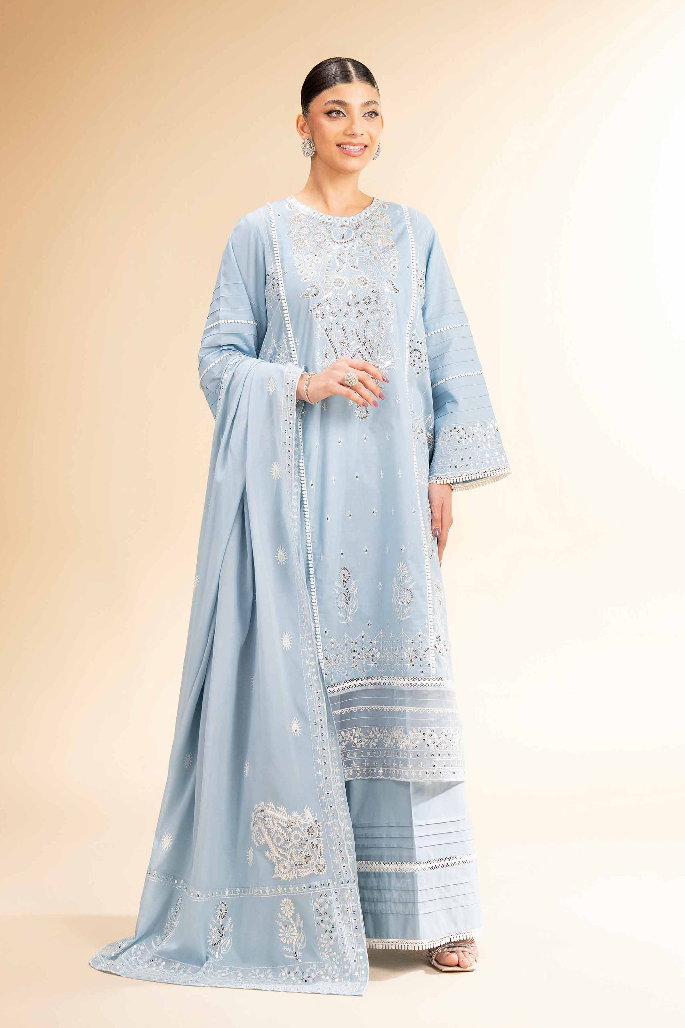 3 Piece - Dyed Embroidered Suit - 42501347 for Women - Unstitched Collection | Nishat | Shop Online