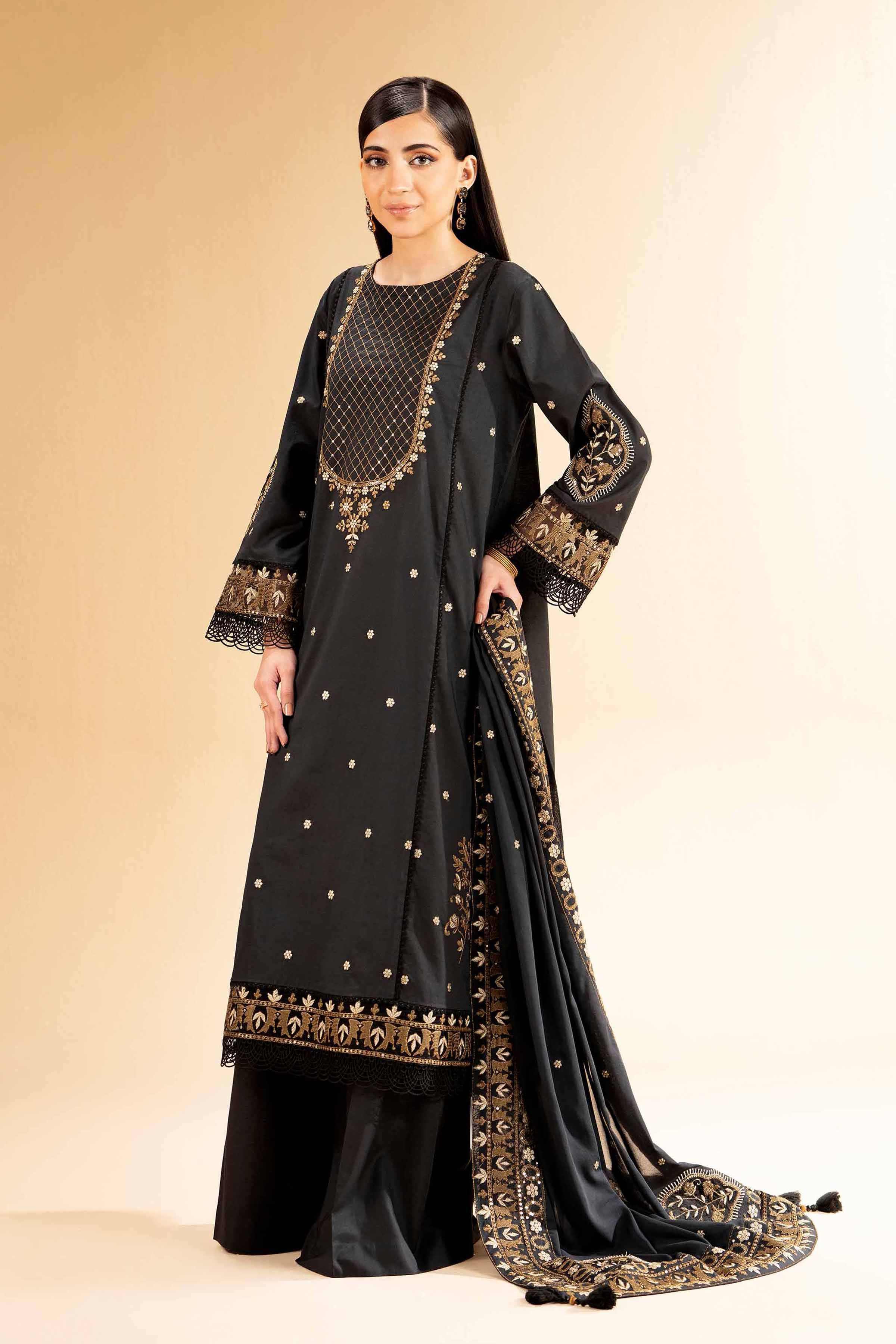 3 Piece - Dyed Embroidered Suit - 42501348 for Women - Unstitched Collection | Nishat | Shop Online