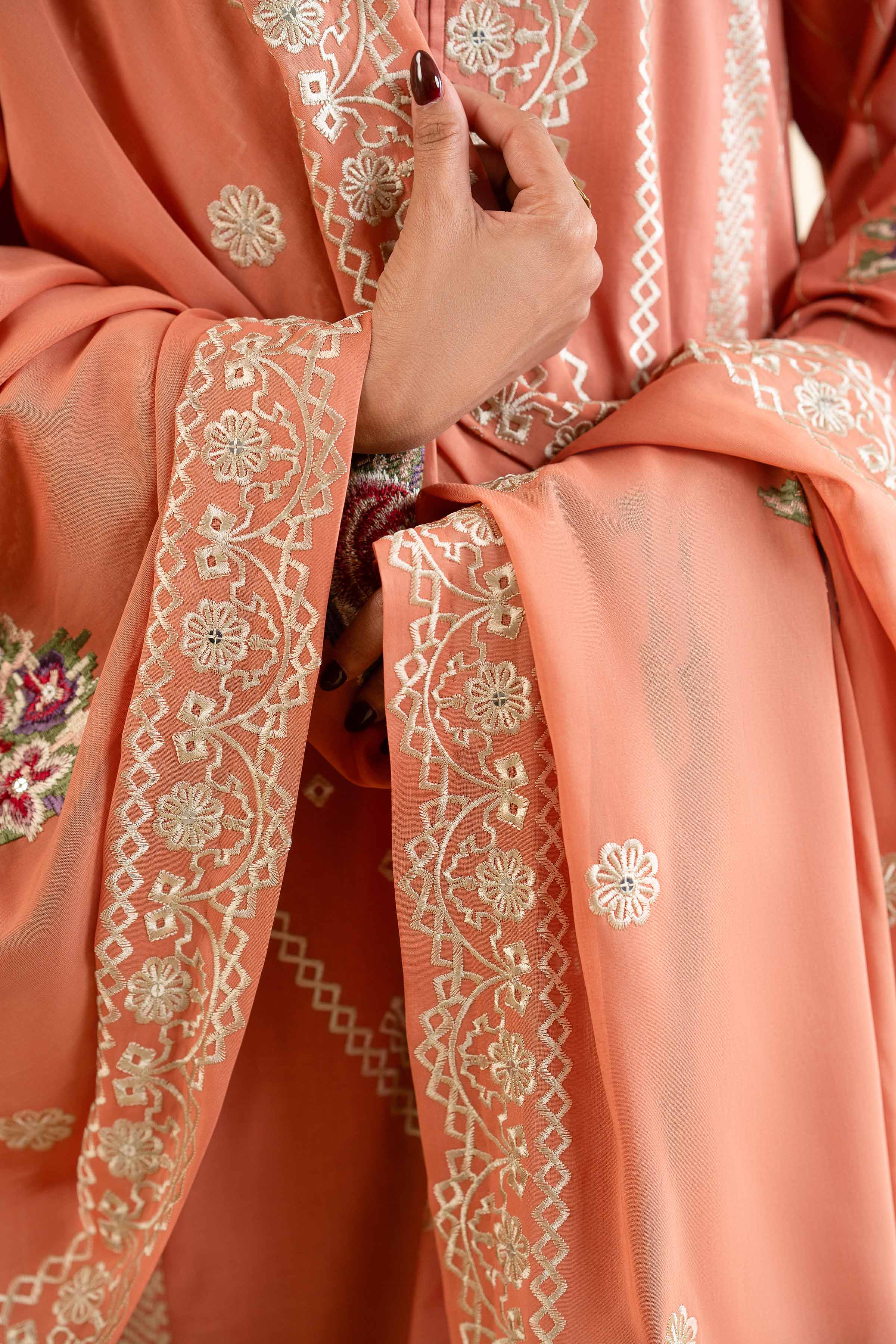 3 Piece - Dyed Embroidered Suit - 42501350 for Women - Unstitched Collection | Nishat | Shop Online