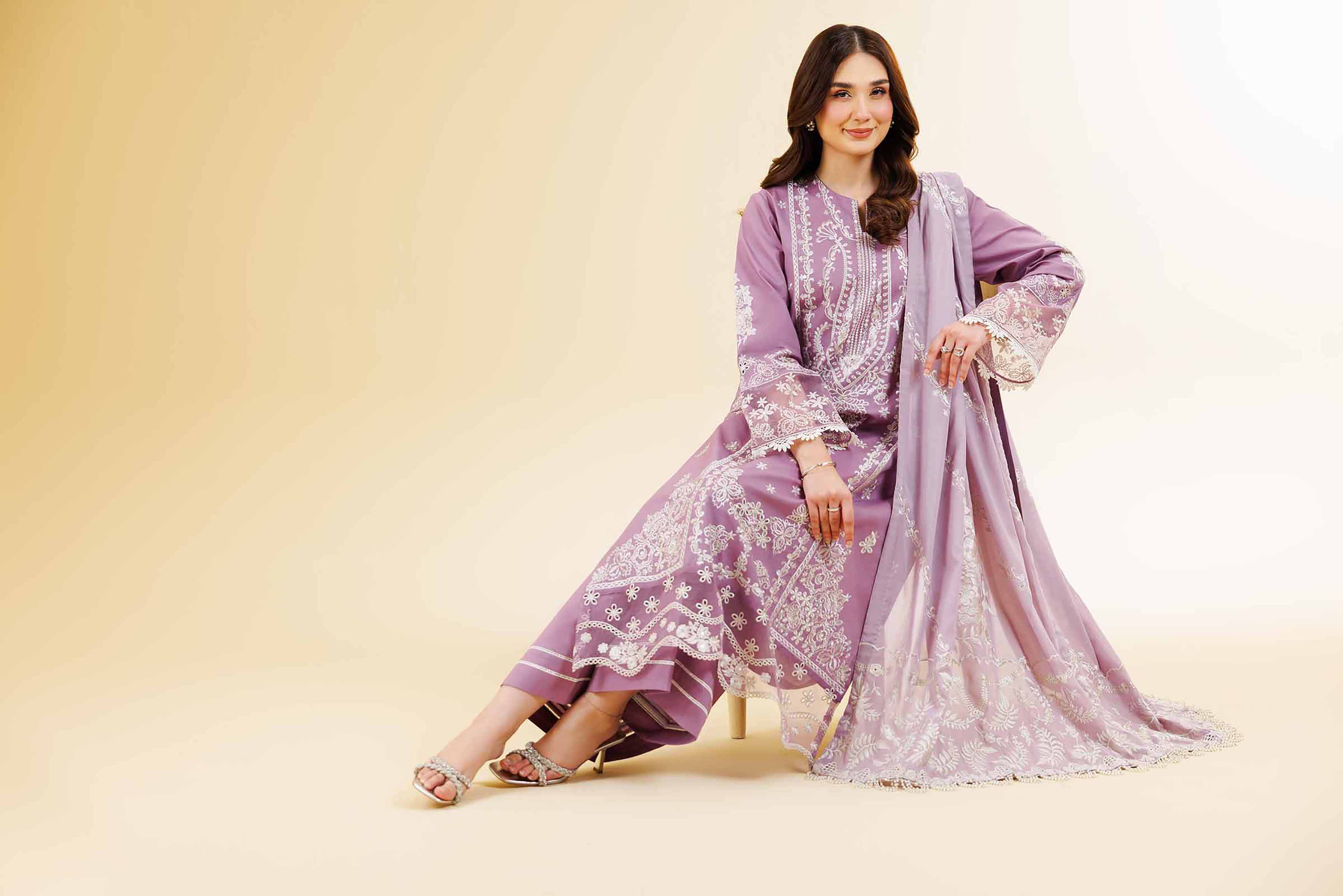 3 Piece - Dyed Embroidered Suit - 42501351 for Women - Unstitched Collection | Nishat | Shop Online