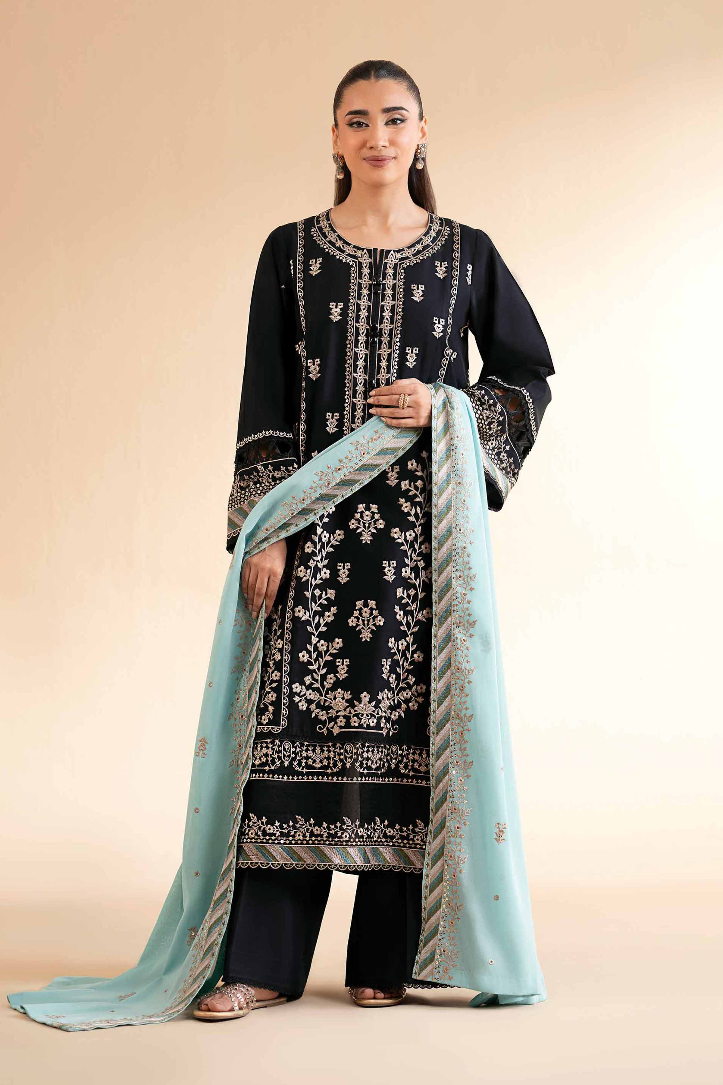 3 Piece - Dyed Embroidered Suit - 42501355 for Women - Unstitched Collection | Nishat | Shop Online