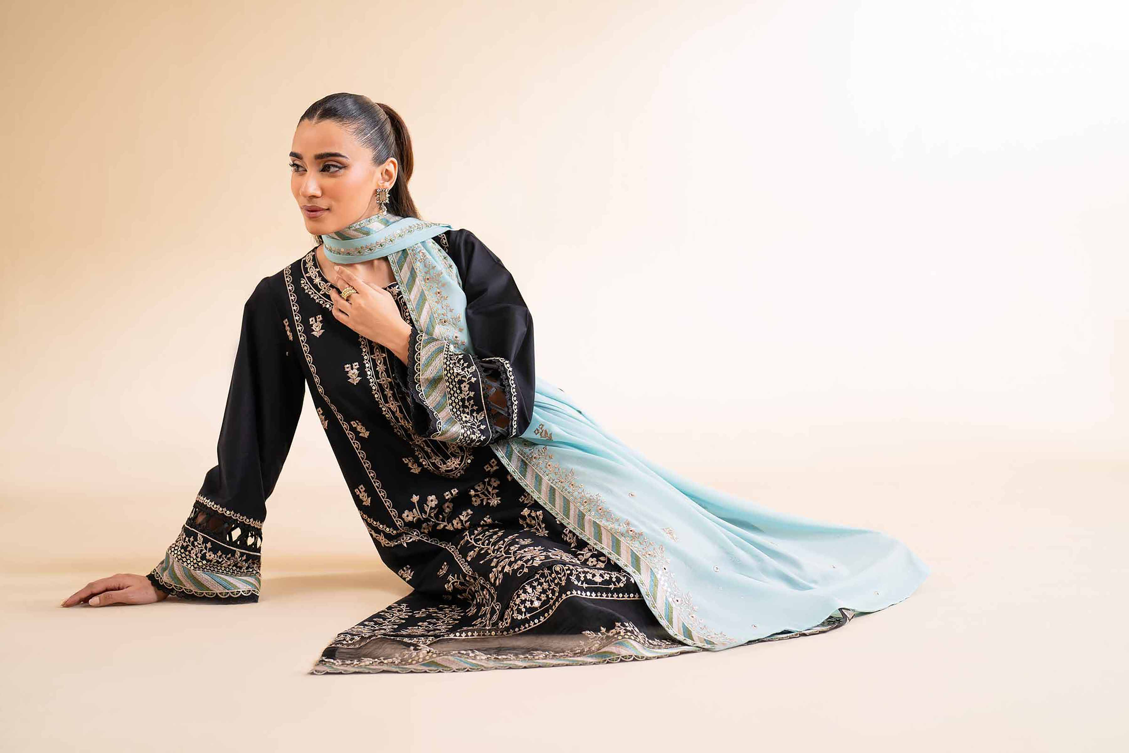 3 Piece - Dyed Embroidered Suit - 42501355 for Women - Unstitched Collection | Nishat | Shop Online