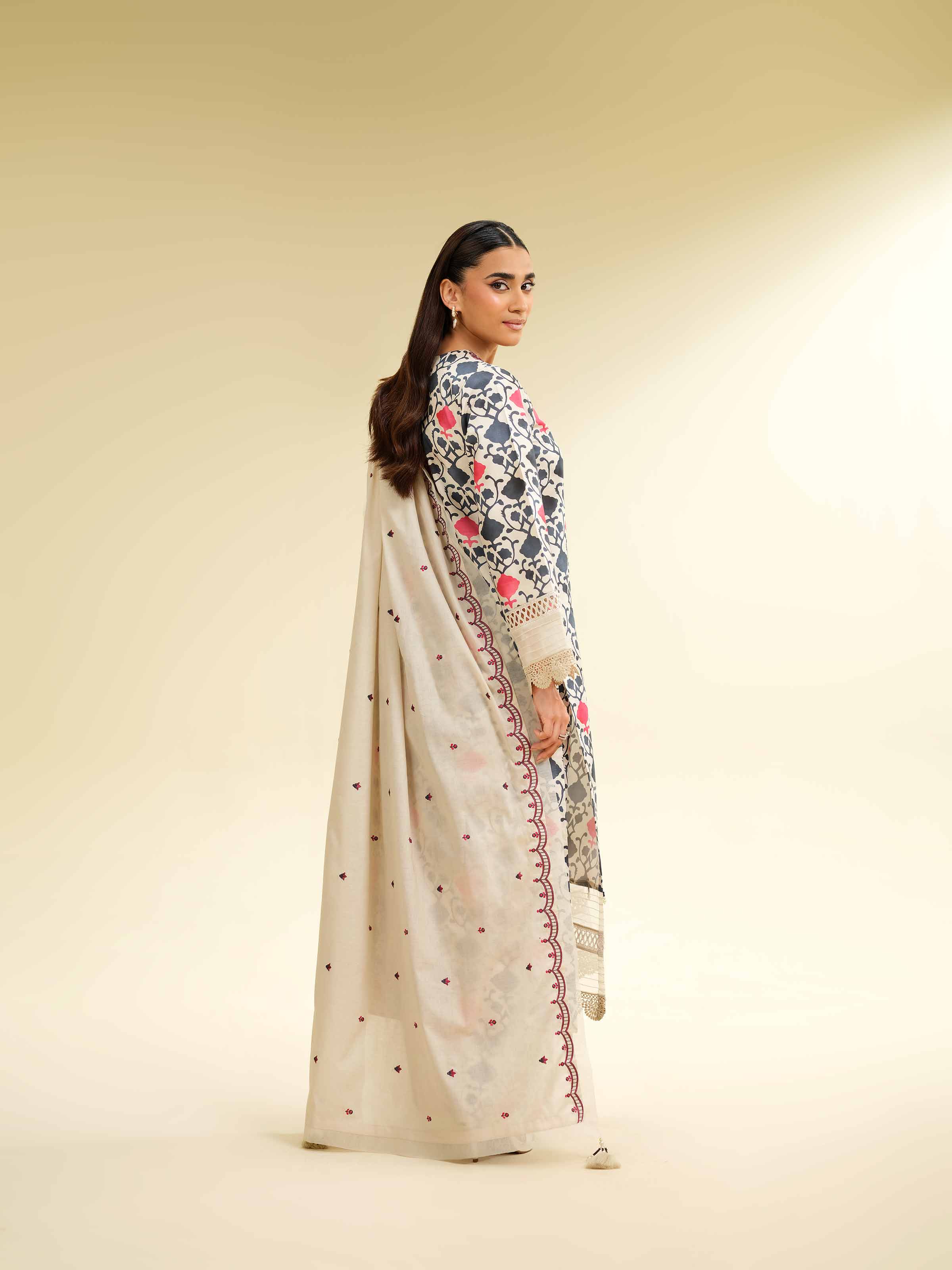 3 Piece - Printed Embroidered Suit - 42501364 for Women - Unstitched Collection | Nishat | Shop Online