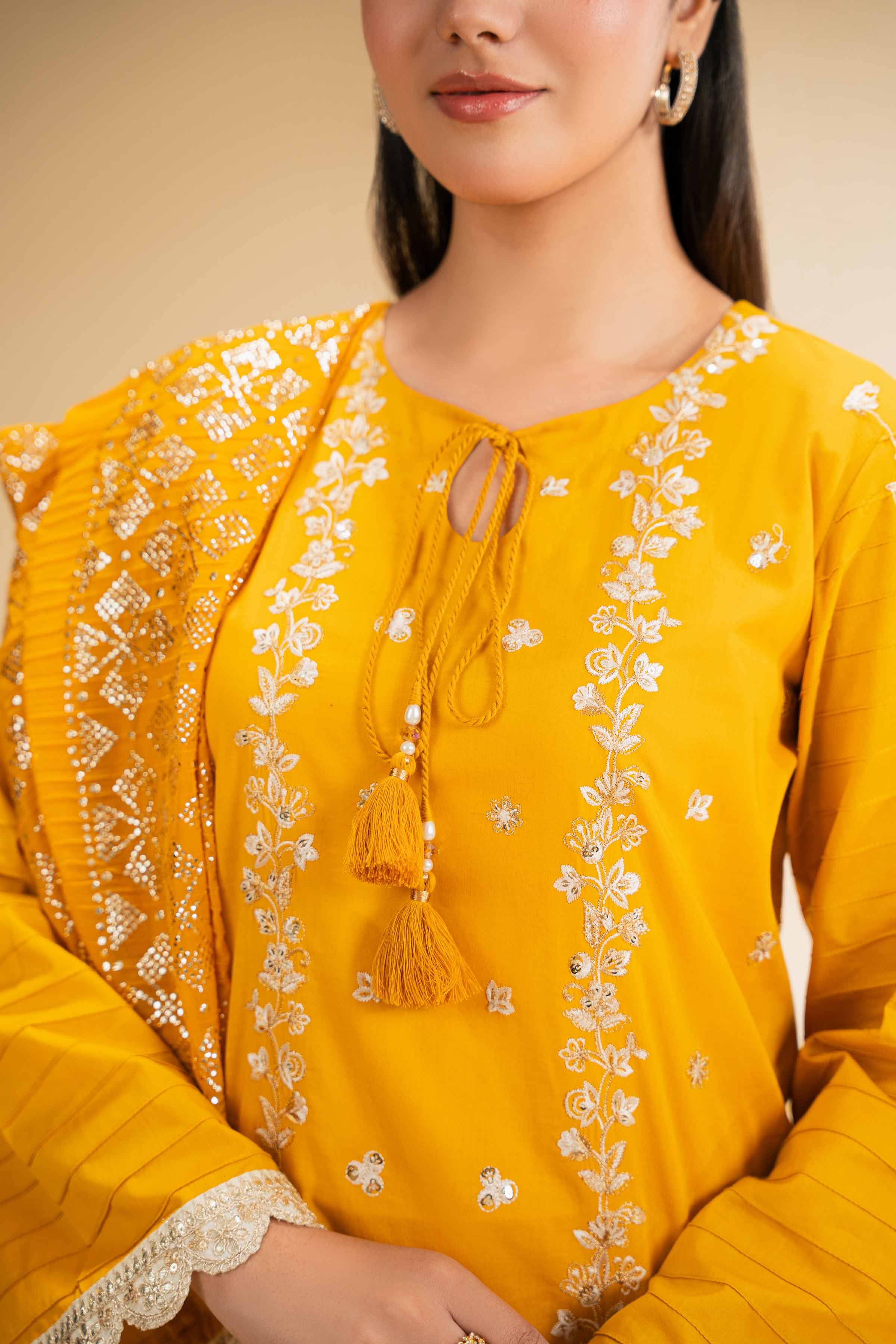 3 Piece - Embellished Suit - 42501372 for Women - Unstitched Collection | Nishat | Shop Online