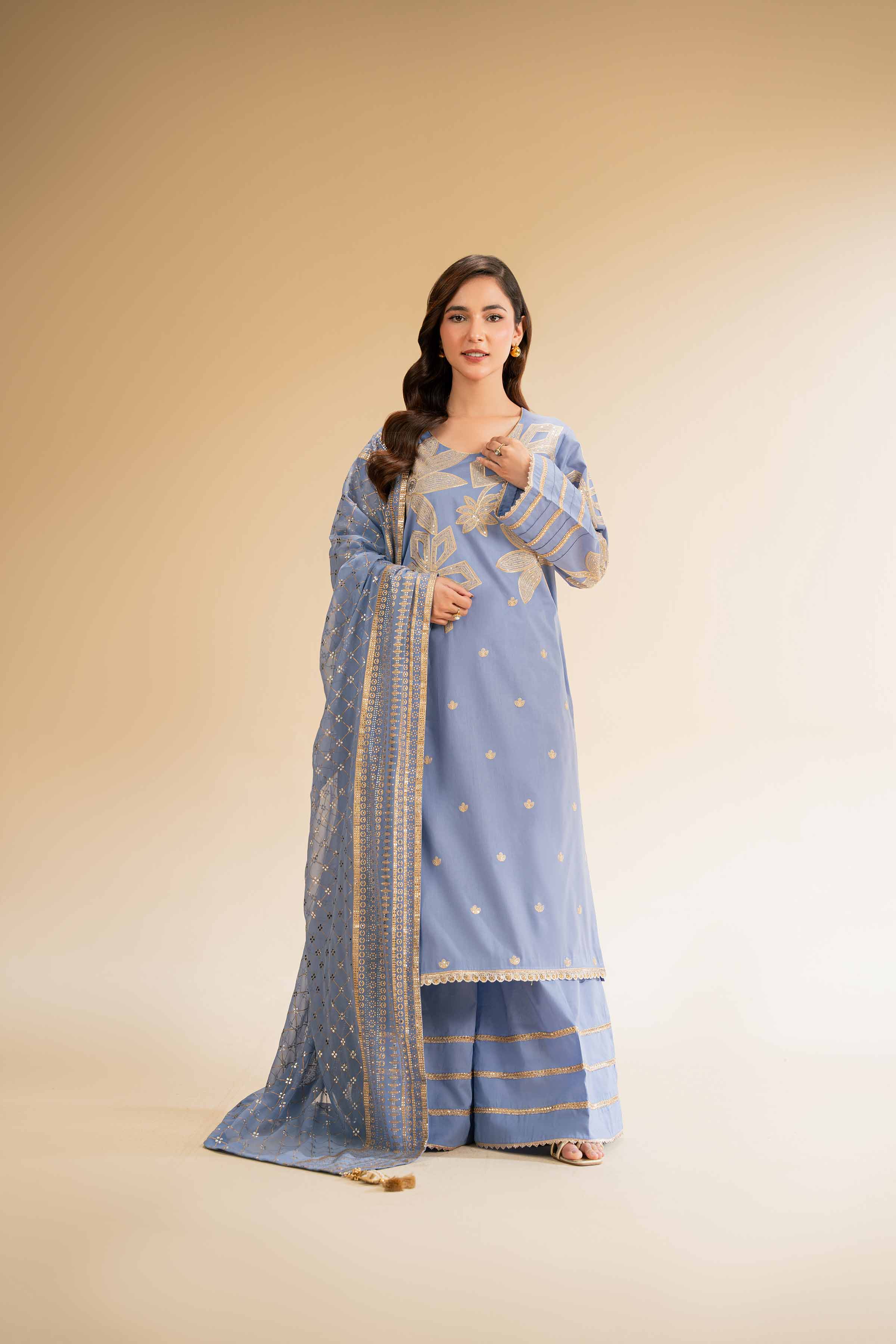 3 Piece - Embellished Suit - 42501373 for Women - Unstitched Collection | Nishat | Shop Online