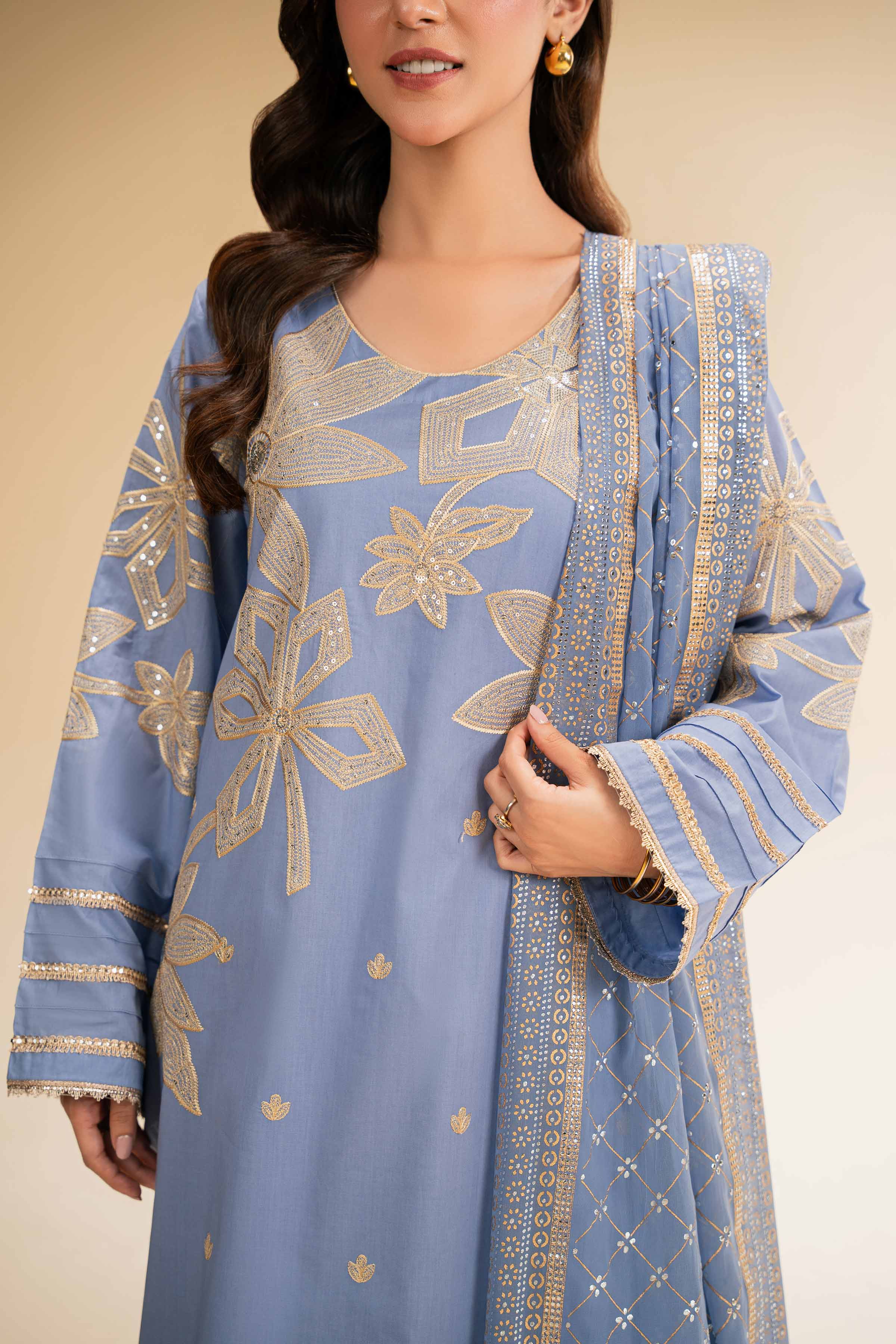 3 Piece - Embellished Suit - 42501373 for Women - Unstitched Collection | Nishat | Shop Online