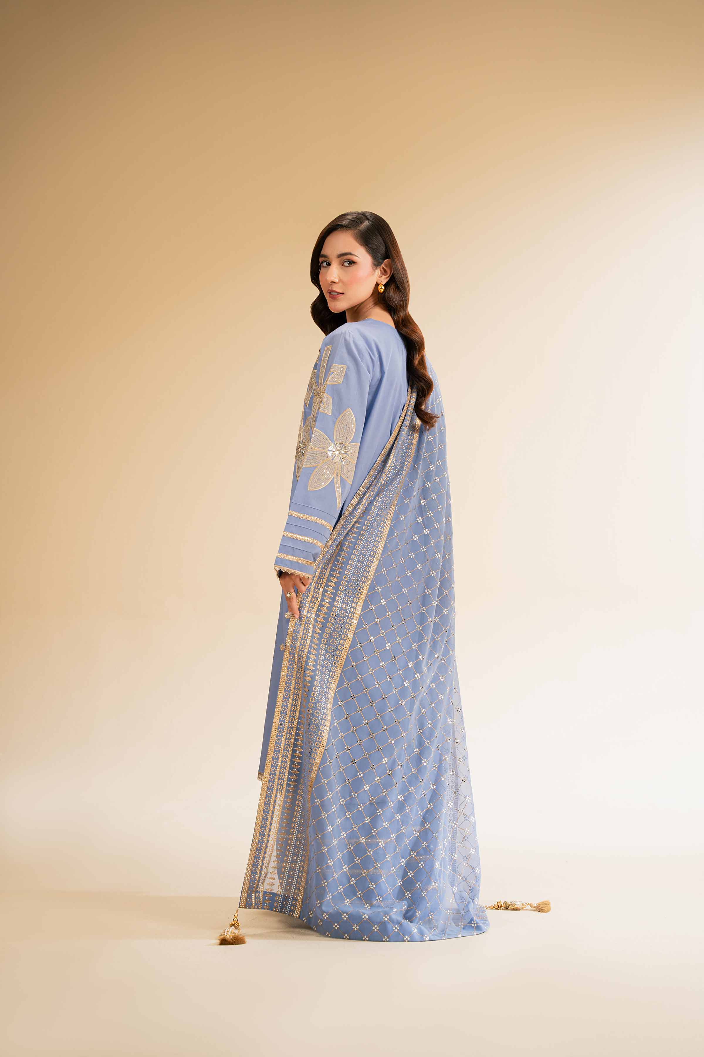 3 Piece - Embellished Suit - 42501373 for Women - Unstitched Collection | Nishat | Shop Online