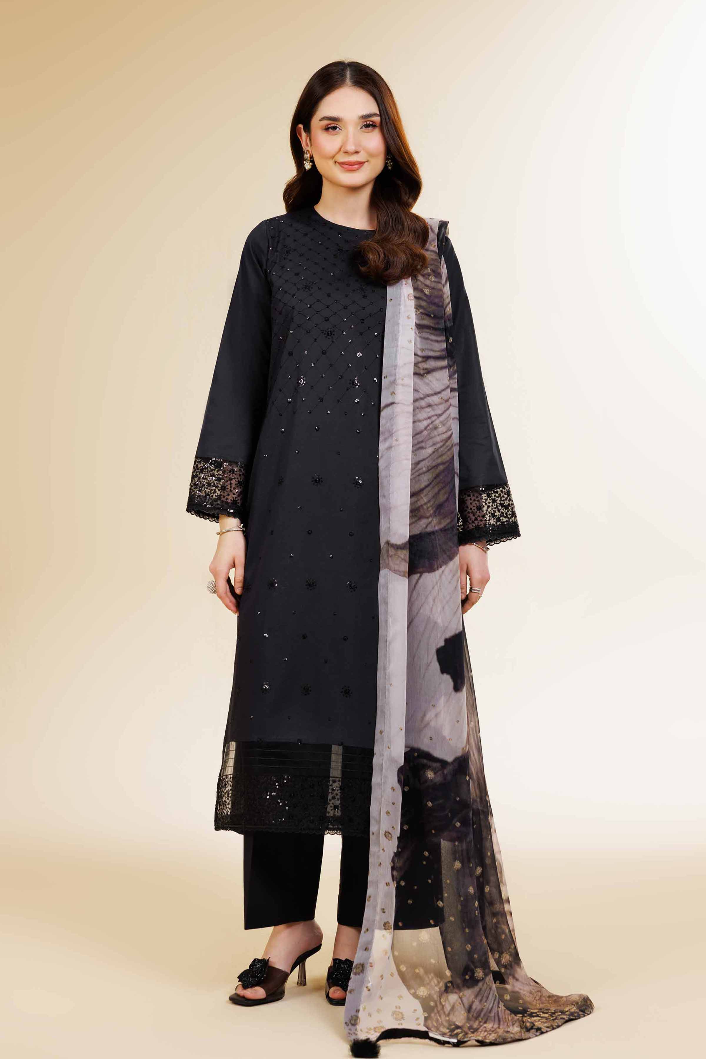 3 Piece - Embroidered Suit - 42501378 for Women - Unstitched Collection | Nishat | Shop Online