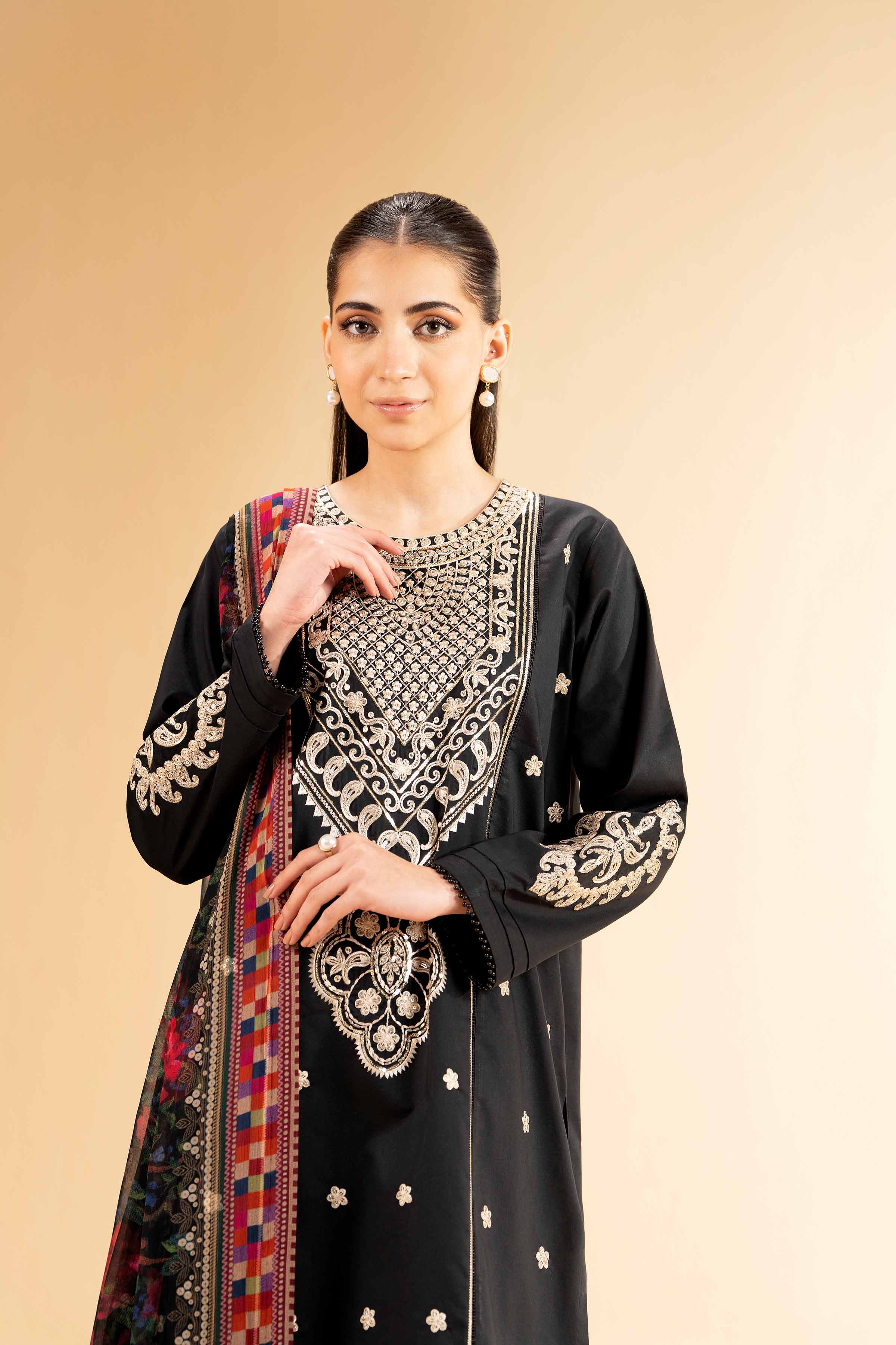 3 Piece - Embroidered Suit - 42501379 for Women - Unstitched Collection | Nishat | Shop Online