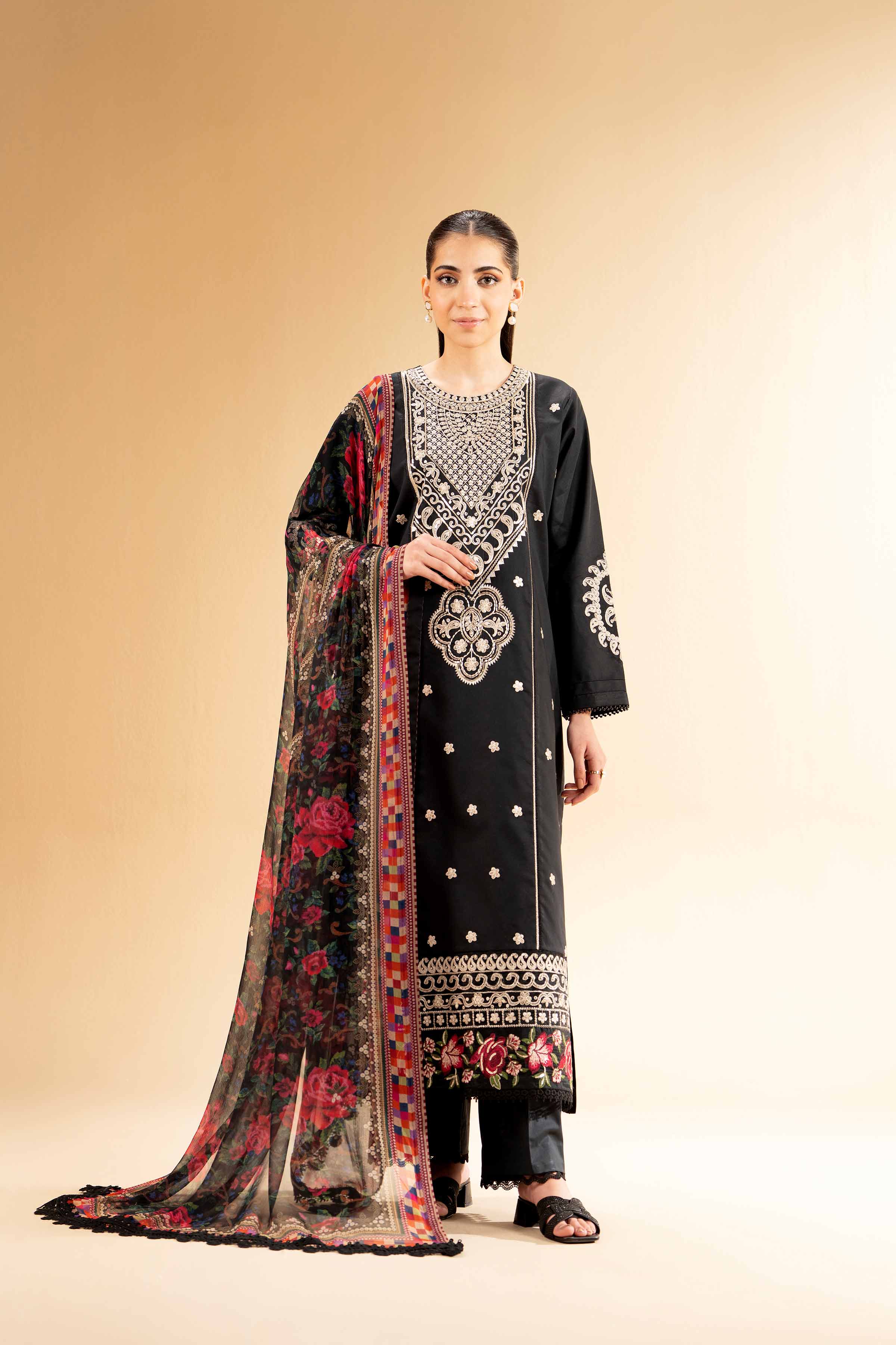 3 Piece - Embroidered Suit - 42501379 for Women - Unstitched Collection | Nishat | Shop Online