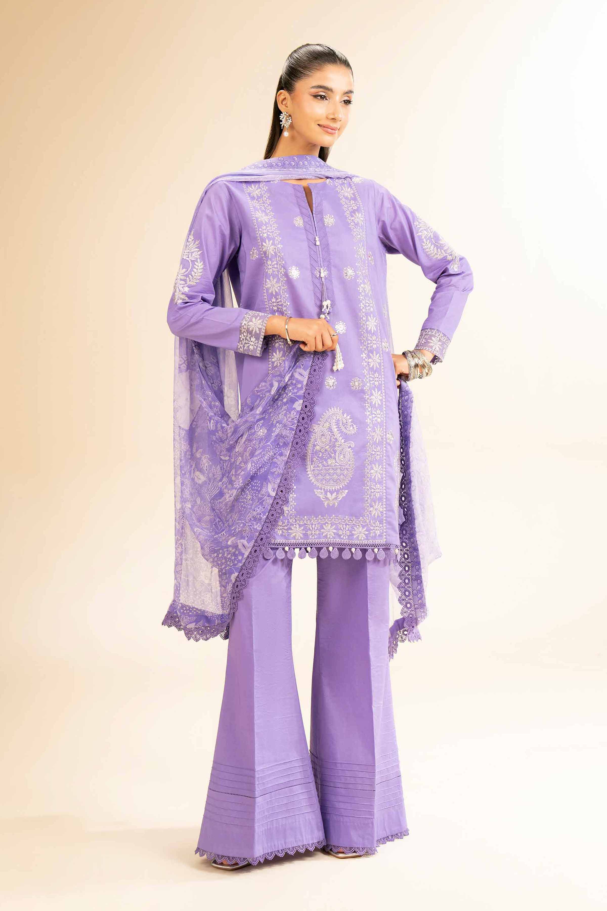 3 Piece - Embroidered Suit - 42501382 for Women - Unstitched Collection | Nishat | Shop Online