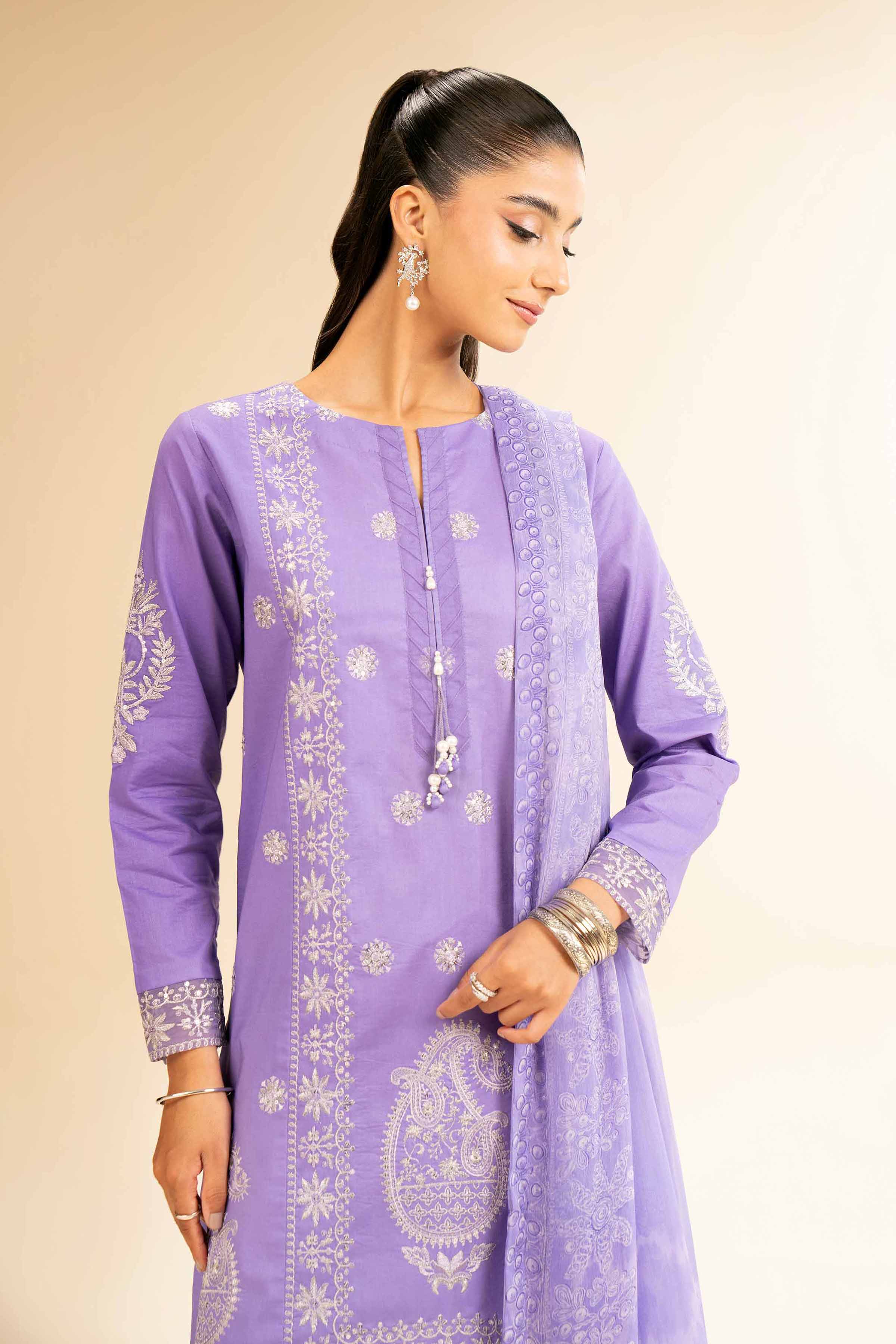 3 Piece - Embroidered Suit - 42501382 for Women - Unstitched Collection | Nishat | Shop Online