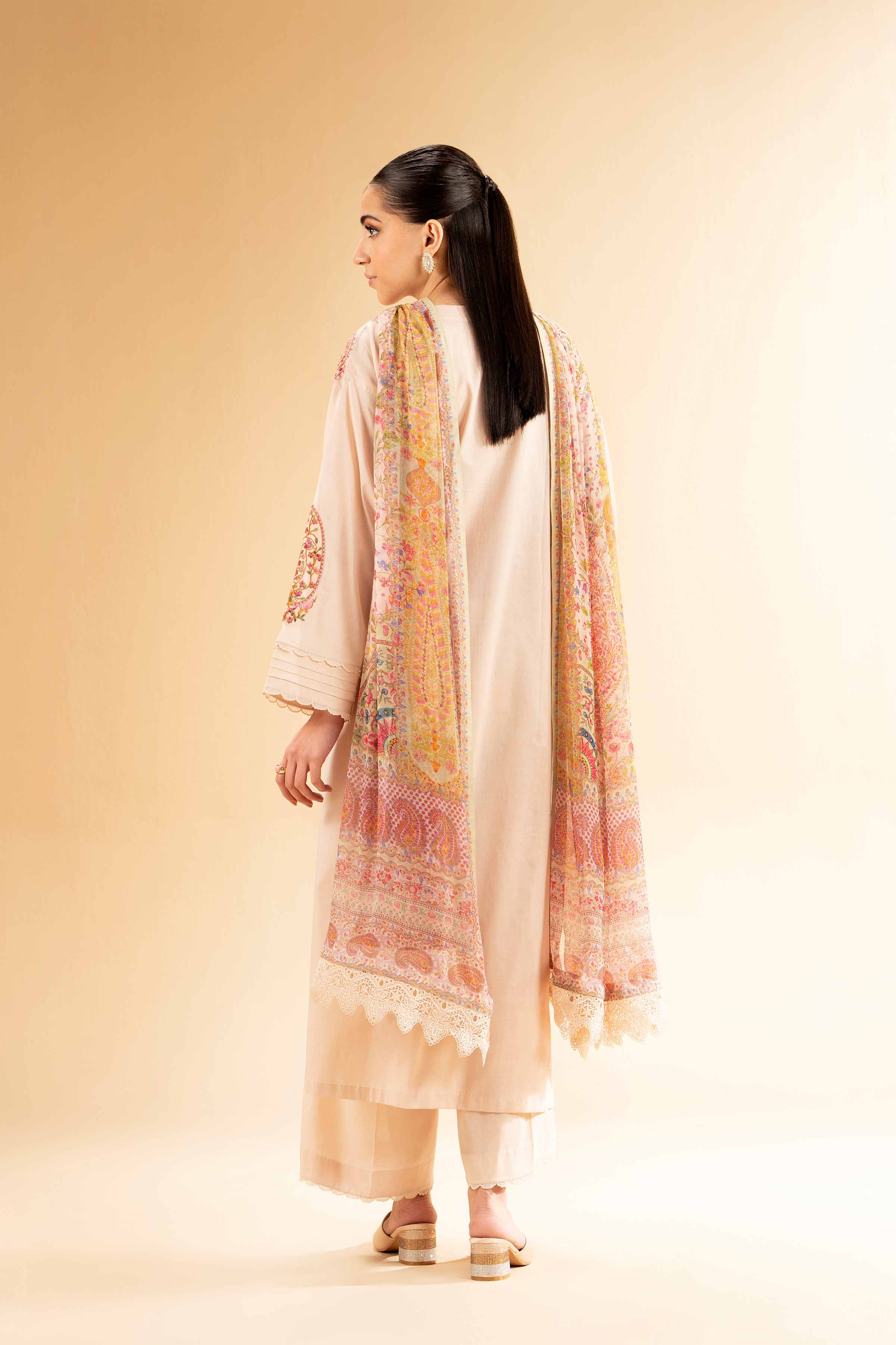 3 Piece - Embroidered Suit - 42501385 for Women - Unstitched Collection | Nishat | Shop Online