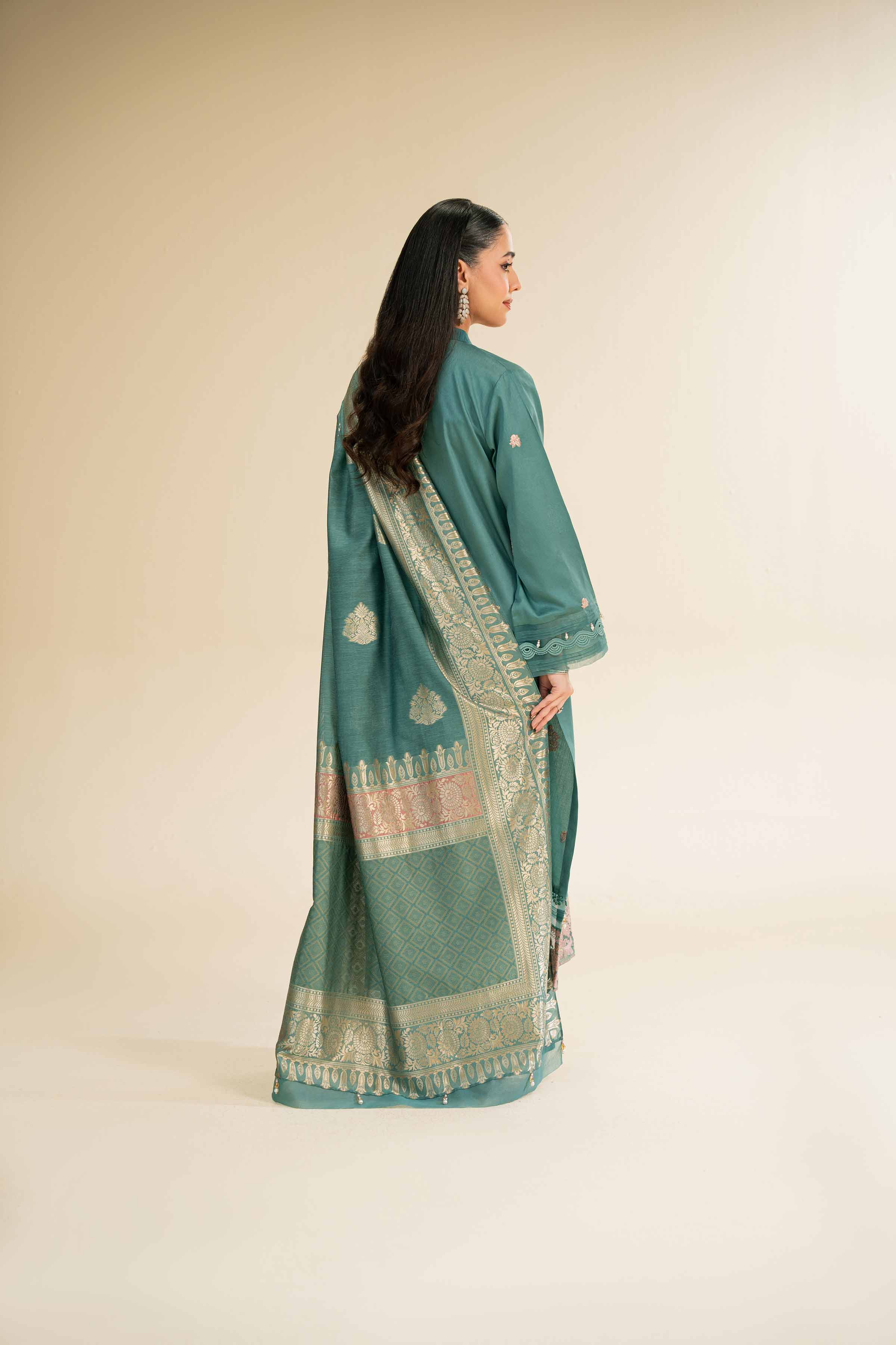 3 Piece - Embroidered Suit - 42501389 for Women - Unstitched Collection | Nishat | Shop Online