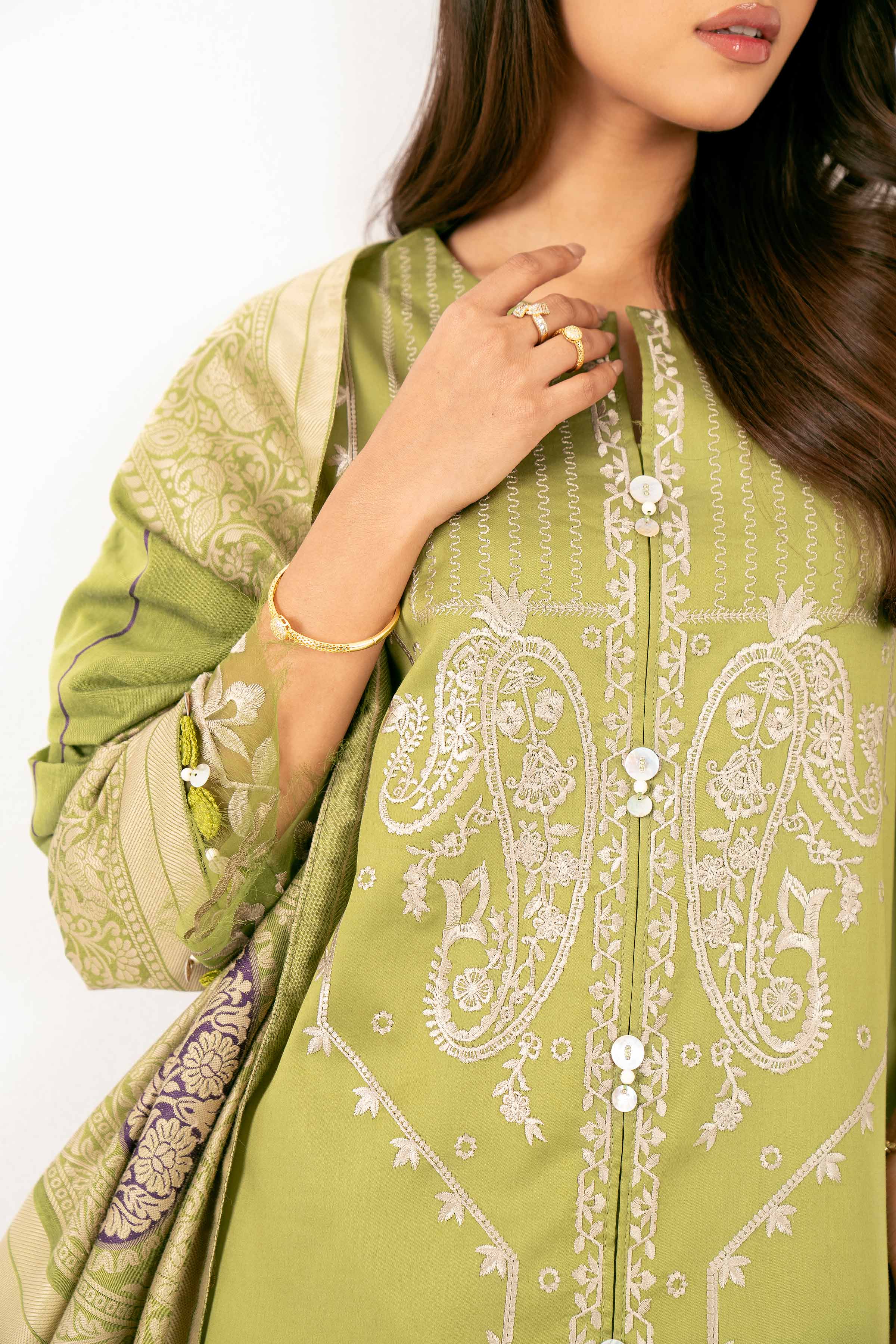 3 Piece - Embroidered Suit - 42501391 for Women - Unstitched Collection | Nishat | Shop Online