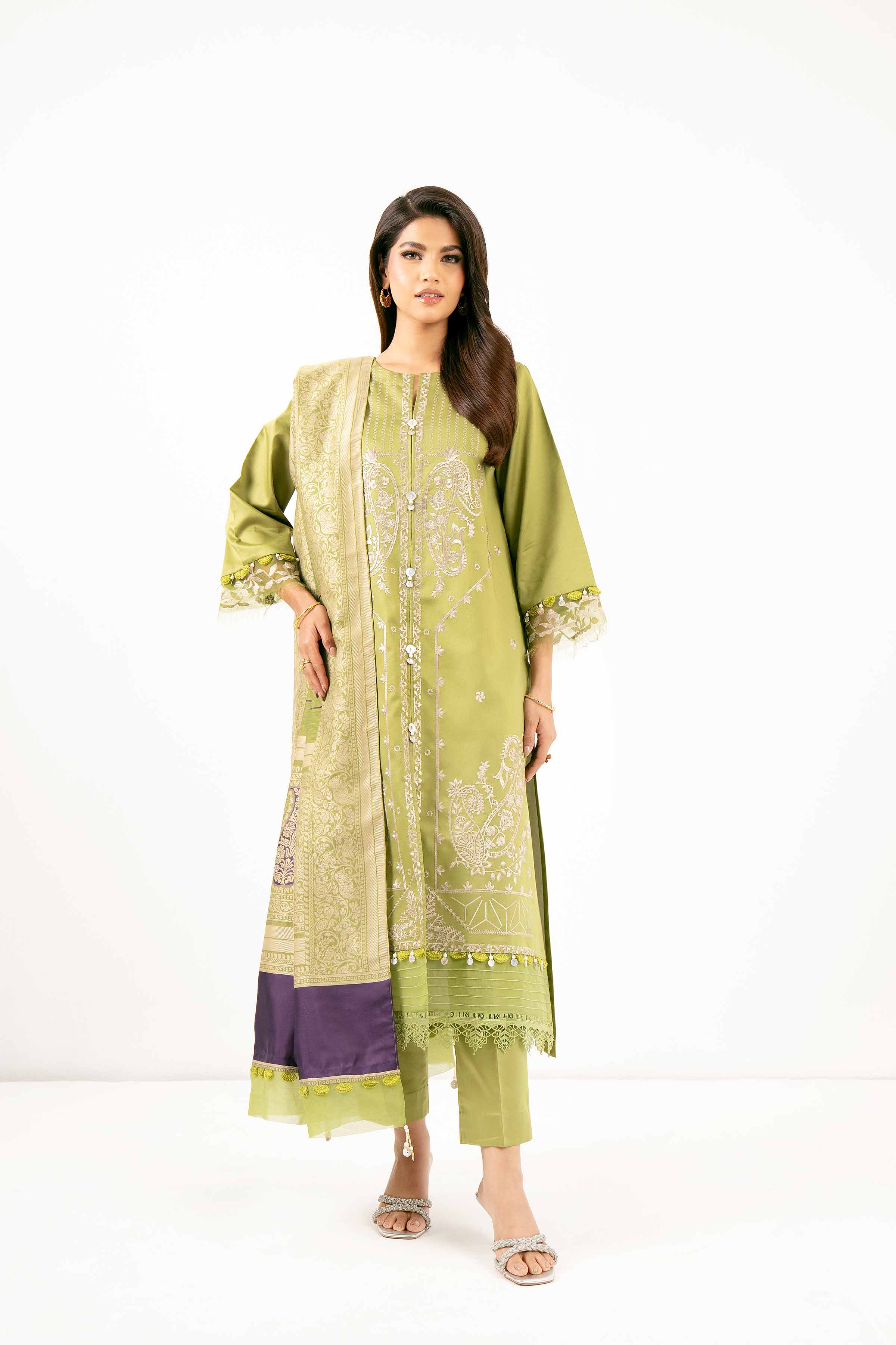 3 Piece - Embroidered Suit - 42501391 for Women - Unstitched Collection | Nishat | Shop Online